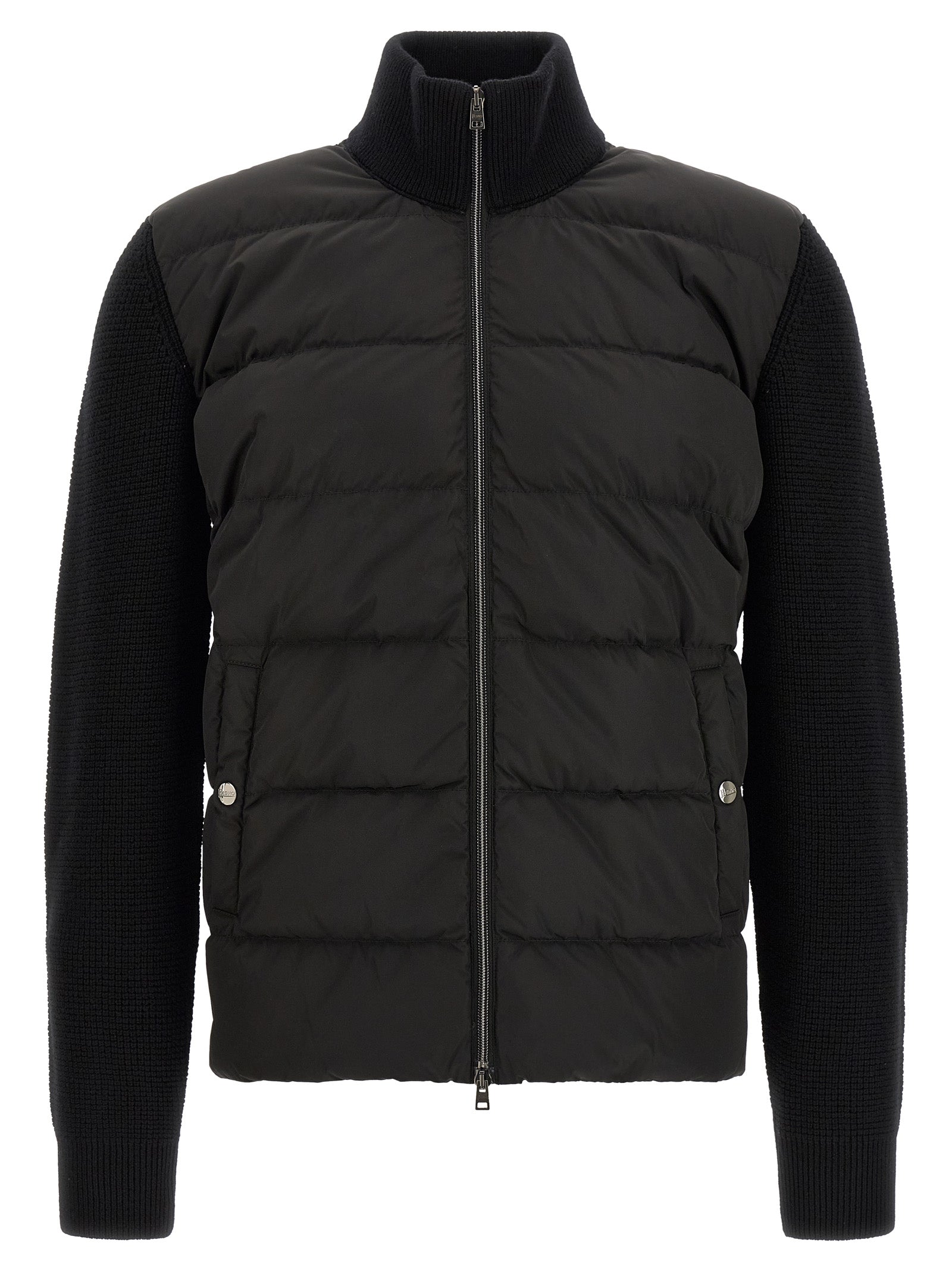 Black Wool Full-Length Jacket