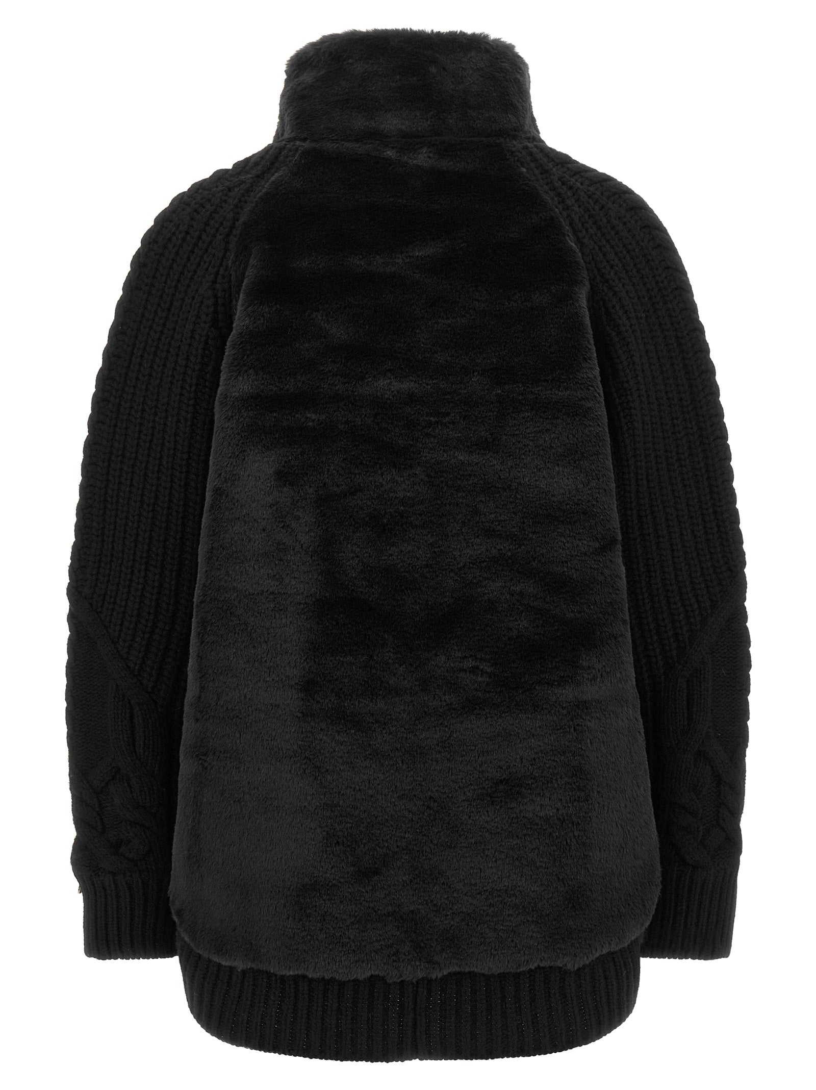 Black Wool Cardigan