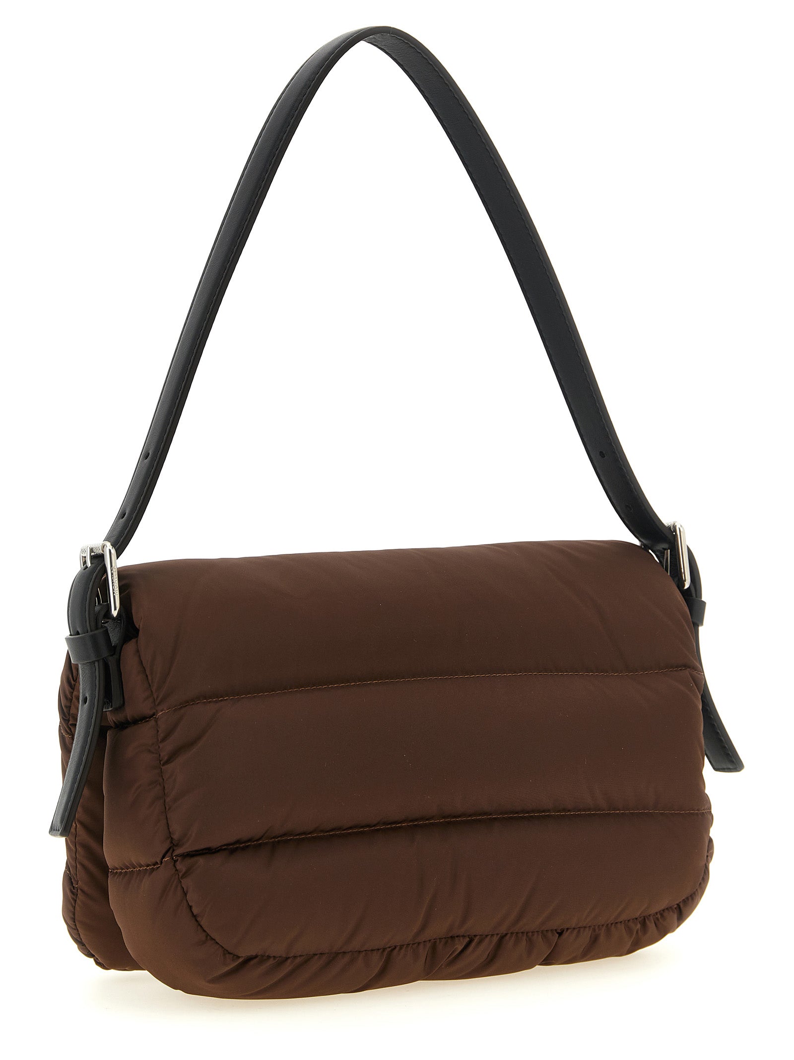 Brown Polyamide Shoulder Bag