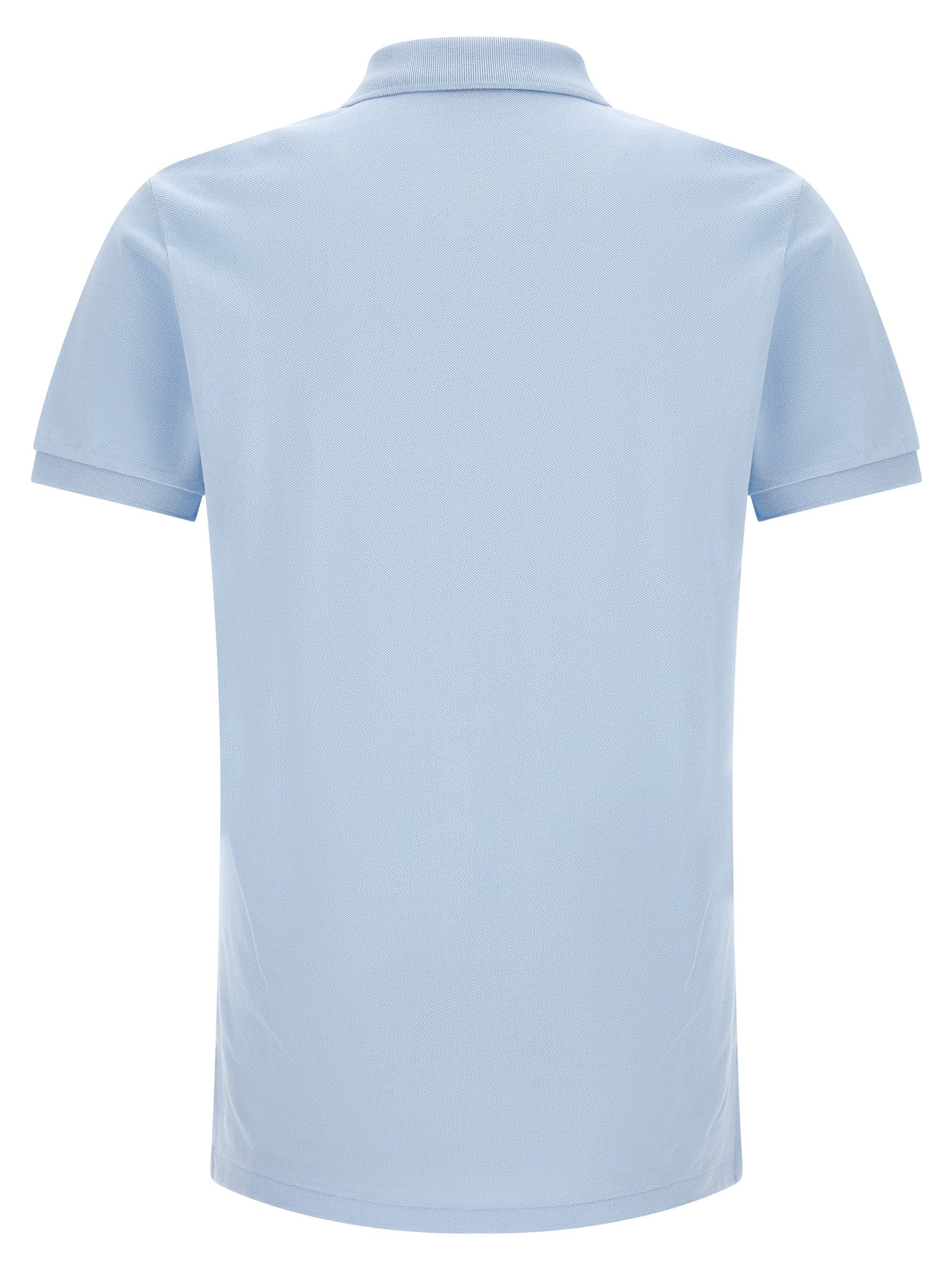 Blue Cotton Polo Shirt