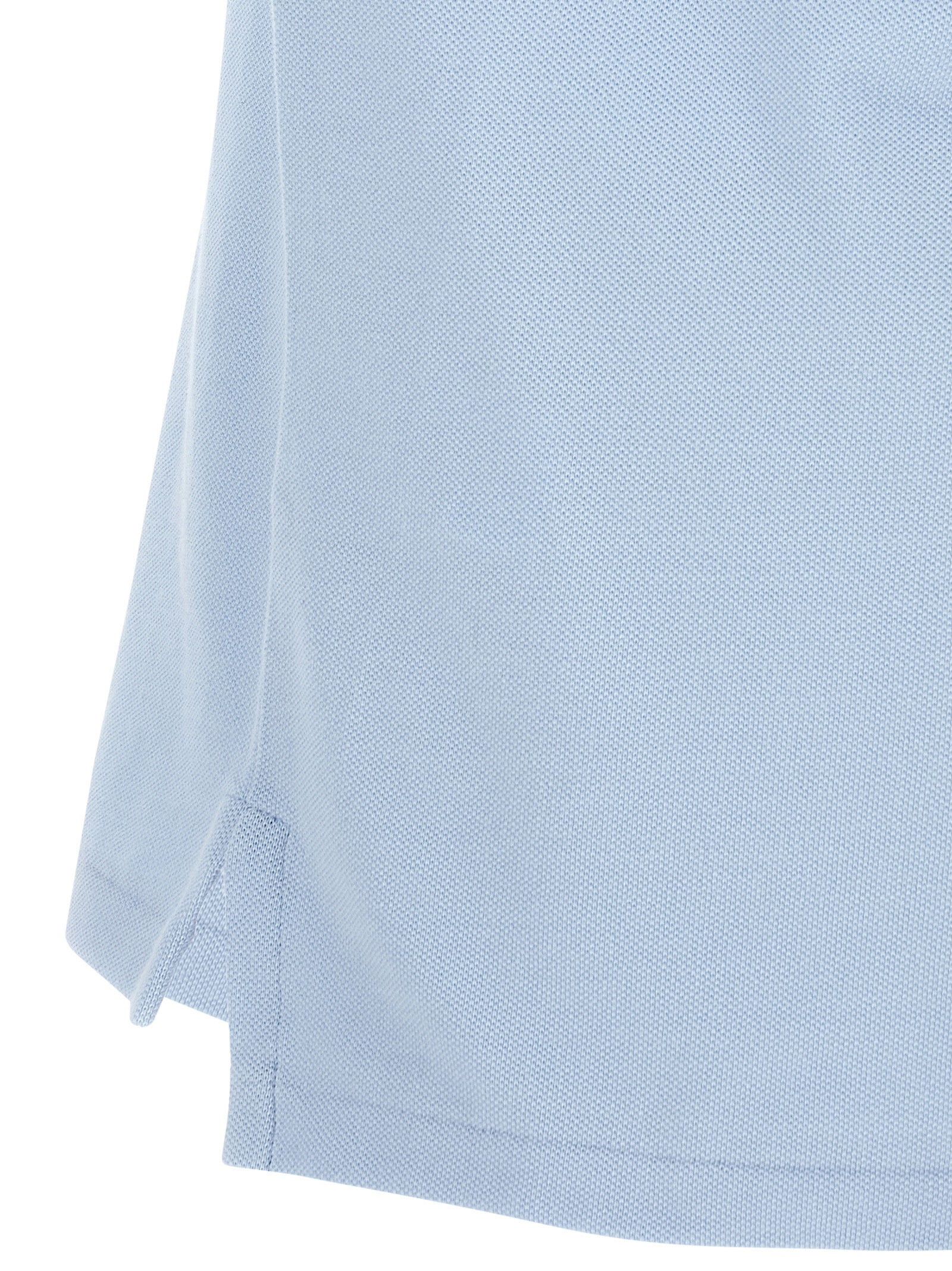 Blue Cotton Polo Shirt