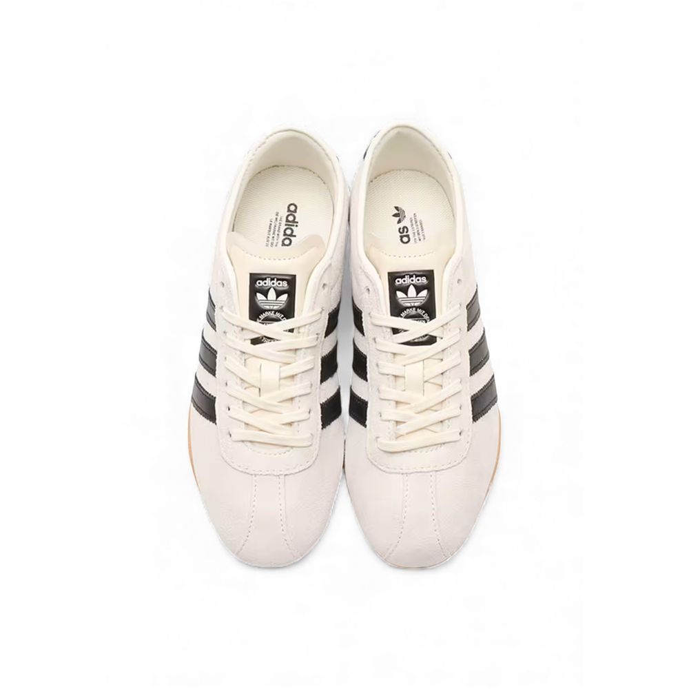 Black And White Suede Leather Athletic Sneakers
