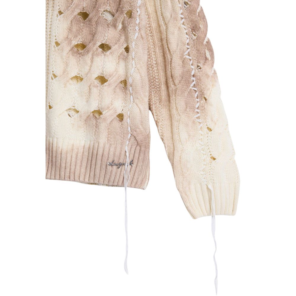 Beige Marabou Sweatshirt