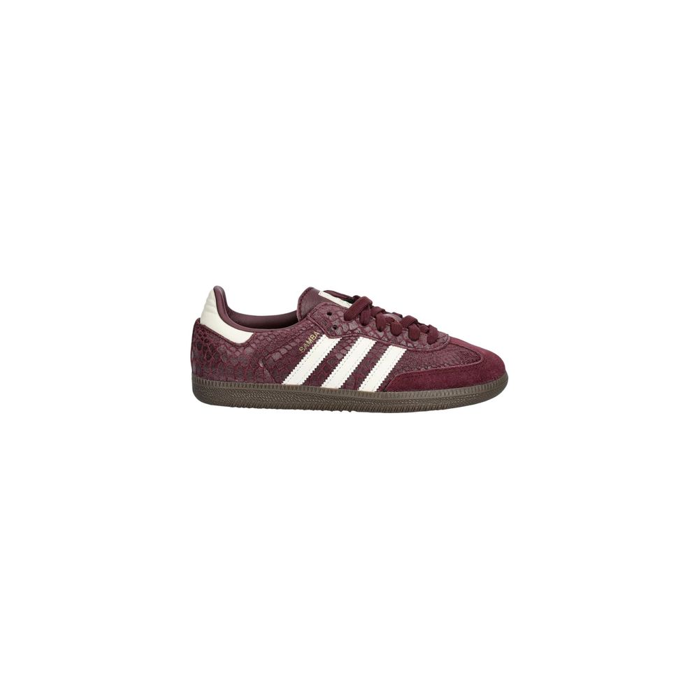 Bordeaux Leather Low Top Sneakers