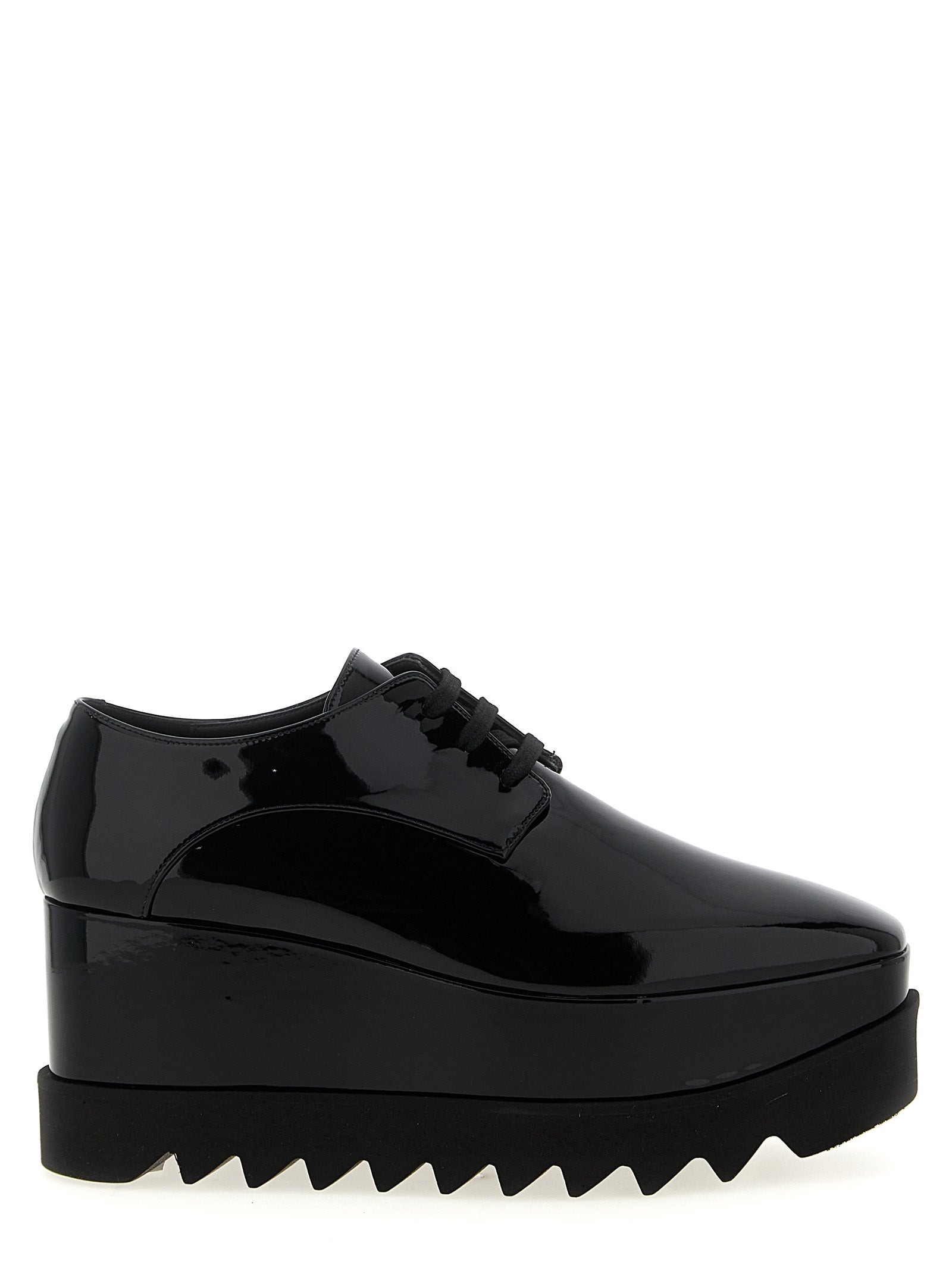 Black Polyethylene Wedge Sandals