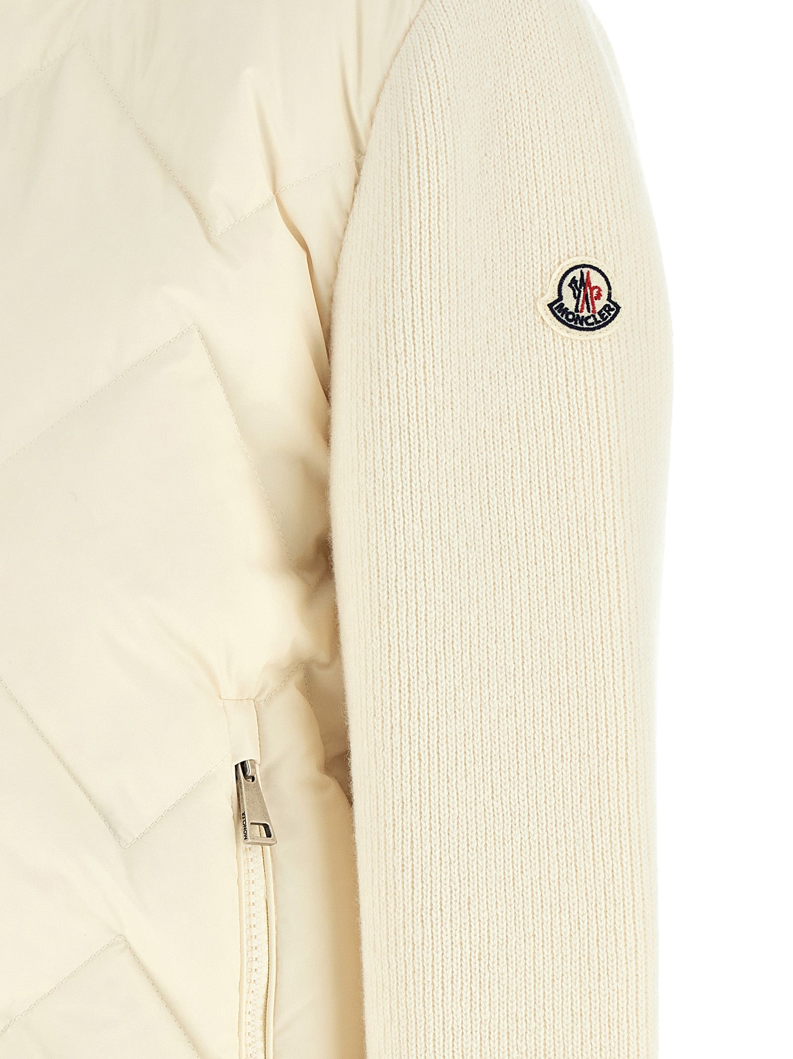 White Polyester Cardigan