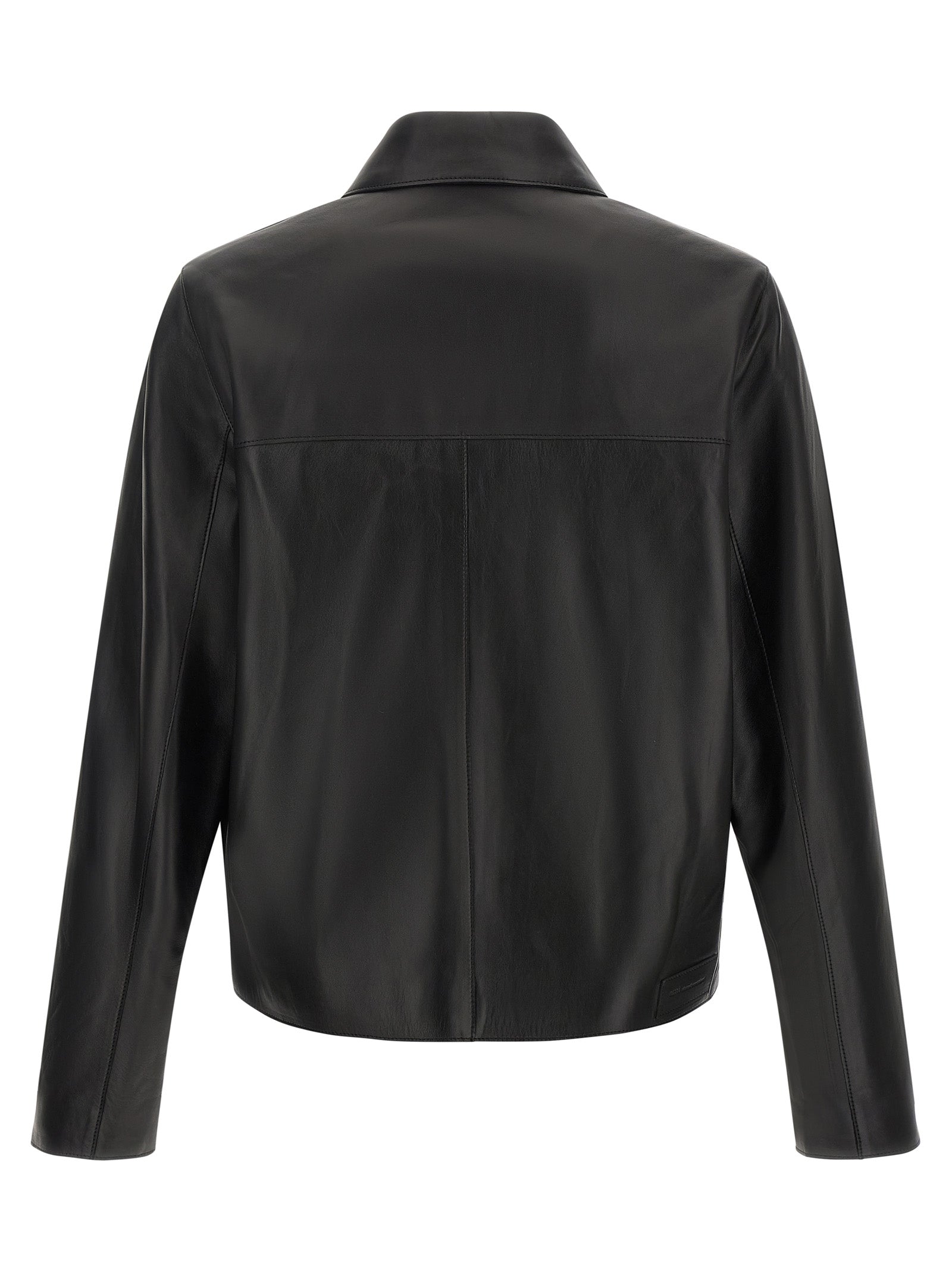 Black Lamb Leather Leather Jacket