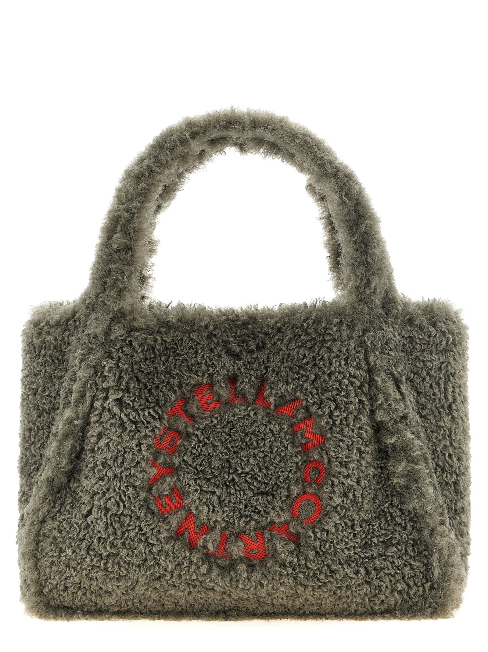 Gray Polyester Tote Bag