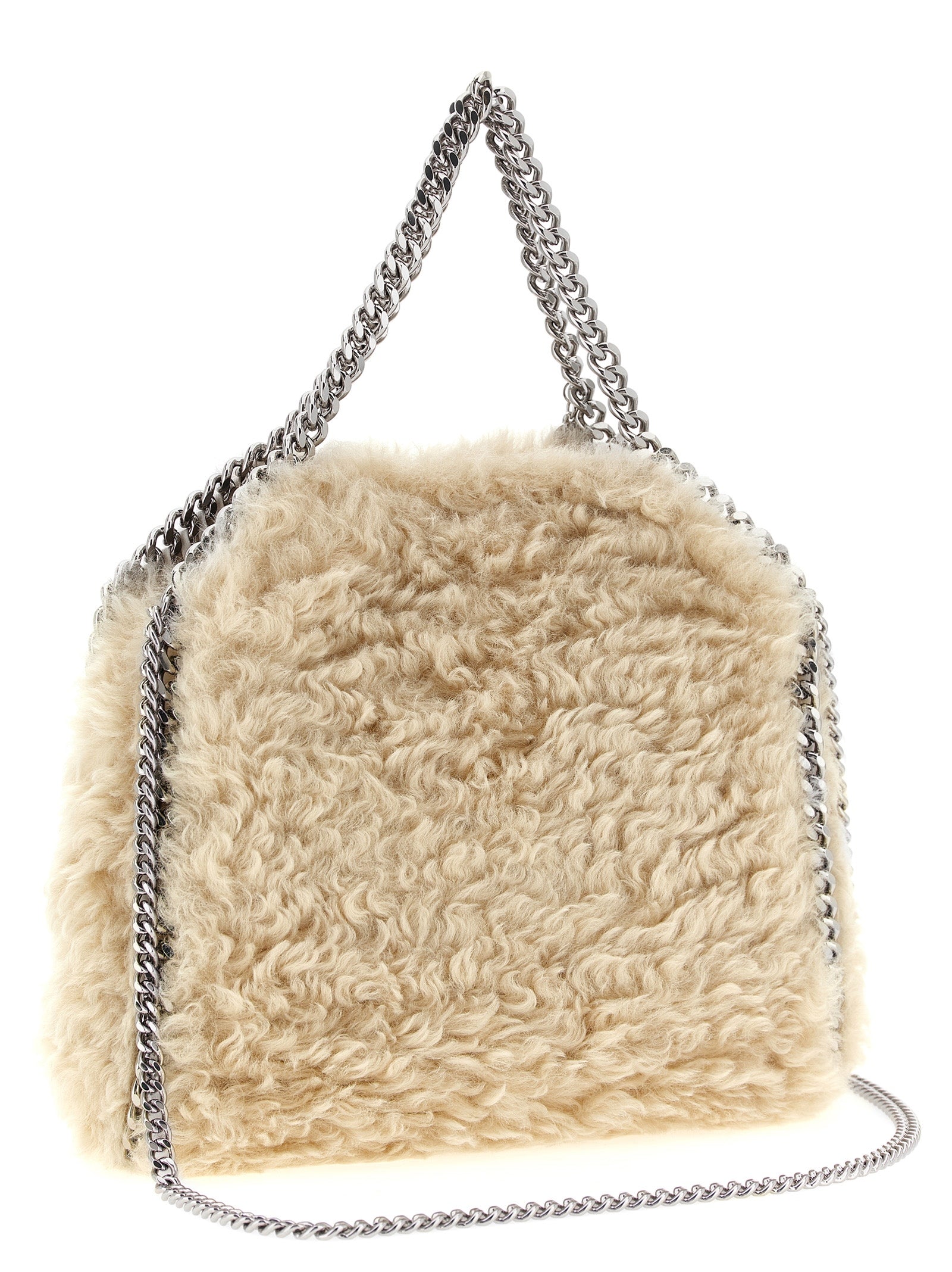 Beige Polyester Handbag