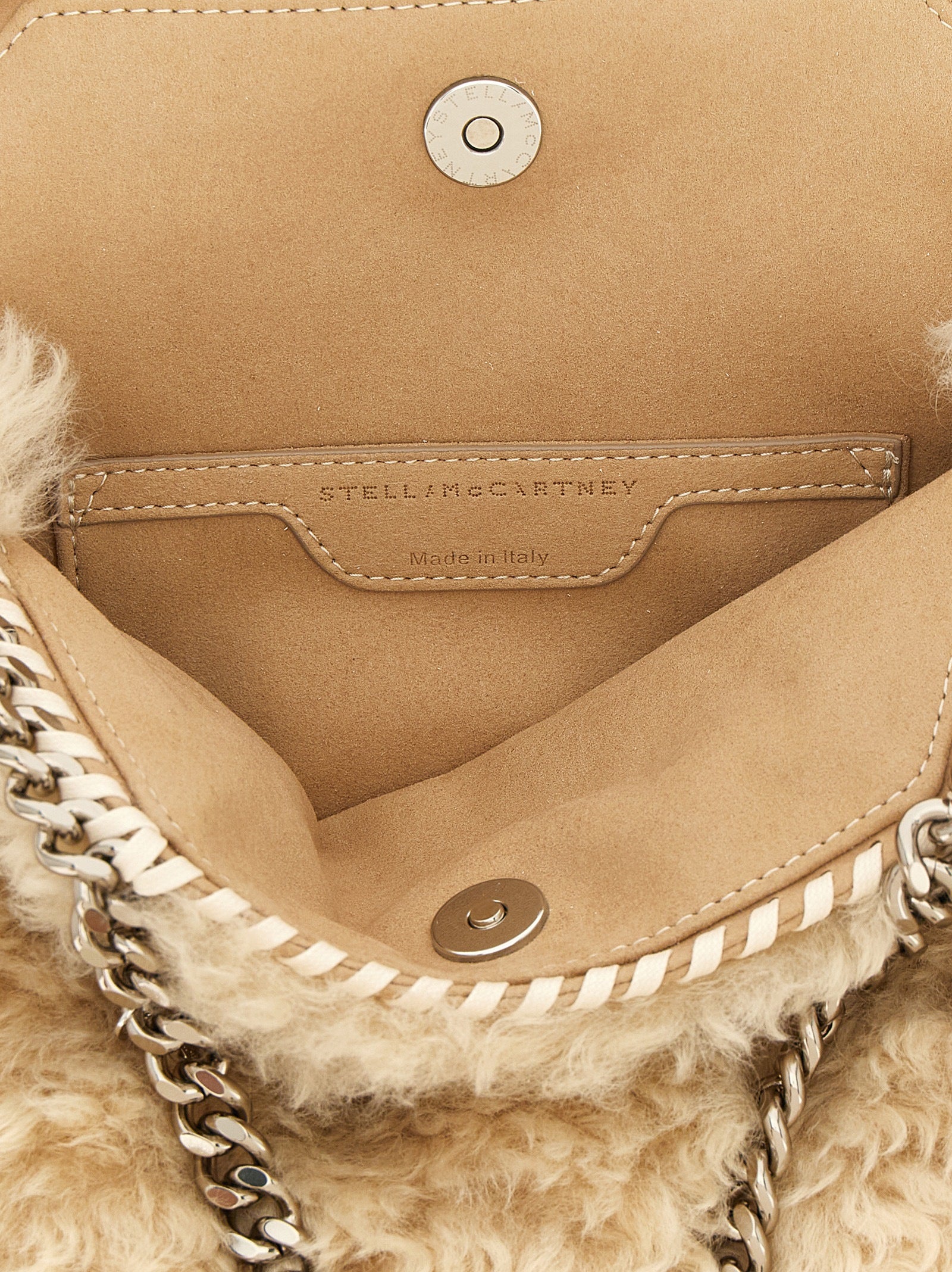 Beige Polyester Handbag