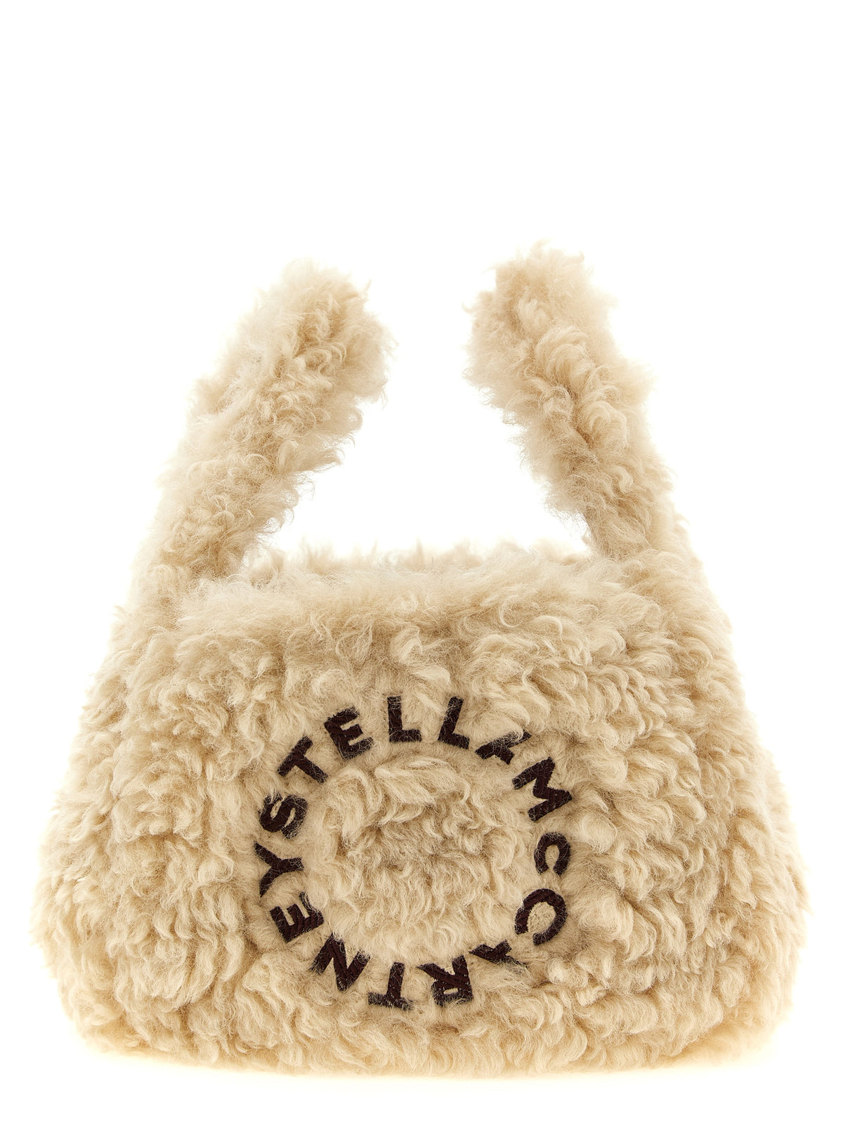Beige Polyester Shoulder Bag