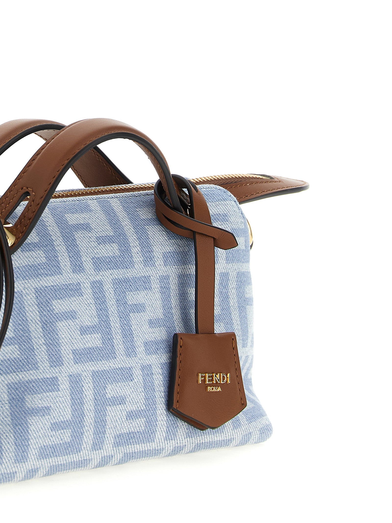 Blue Cotton Handbag