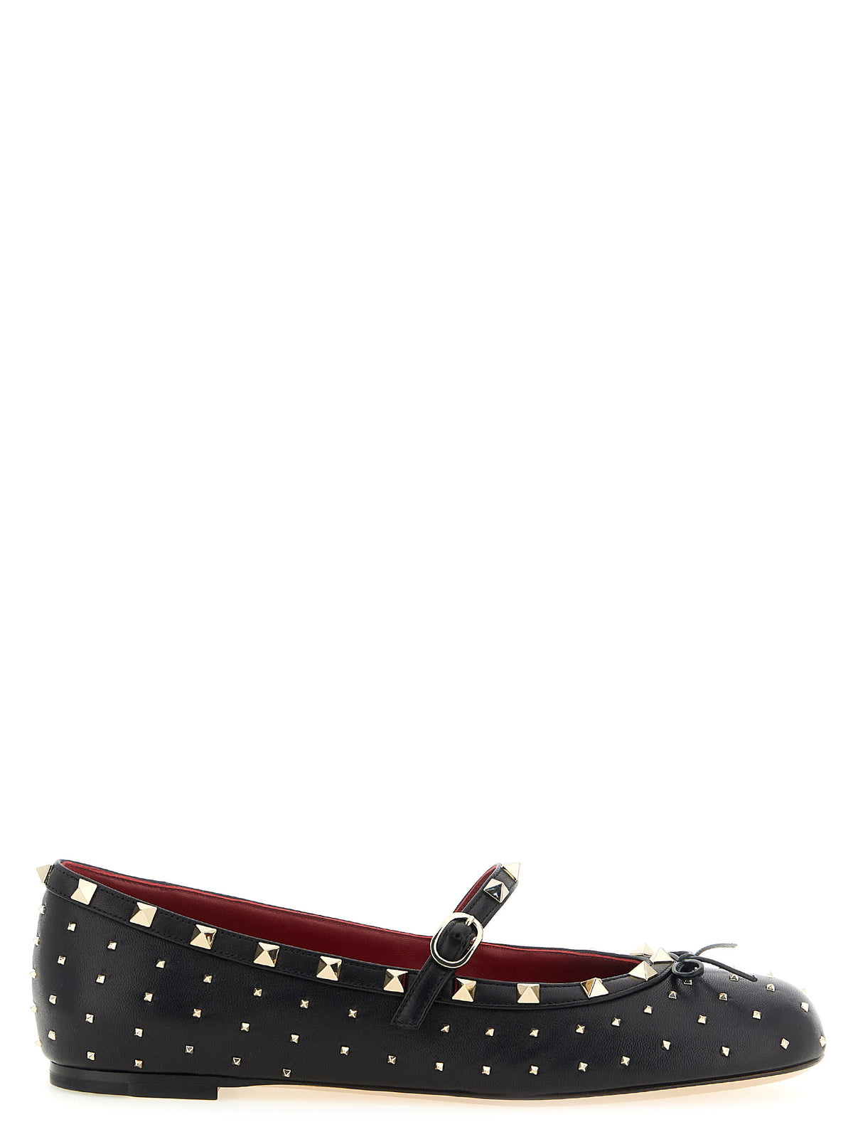 Black Lamb Leather Ballet Flats