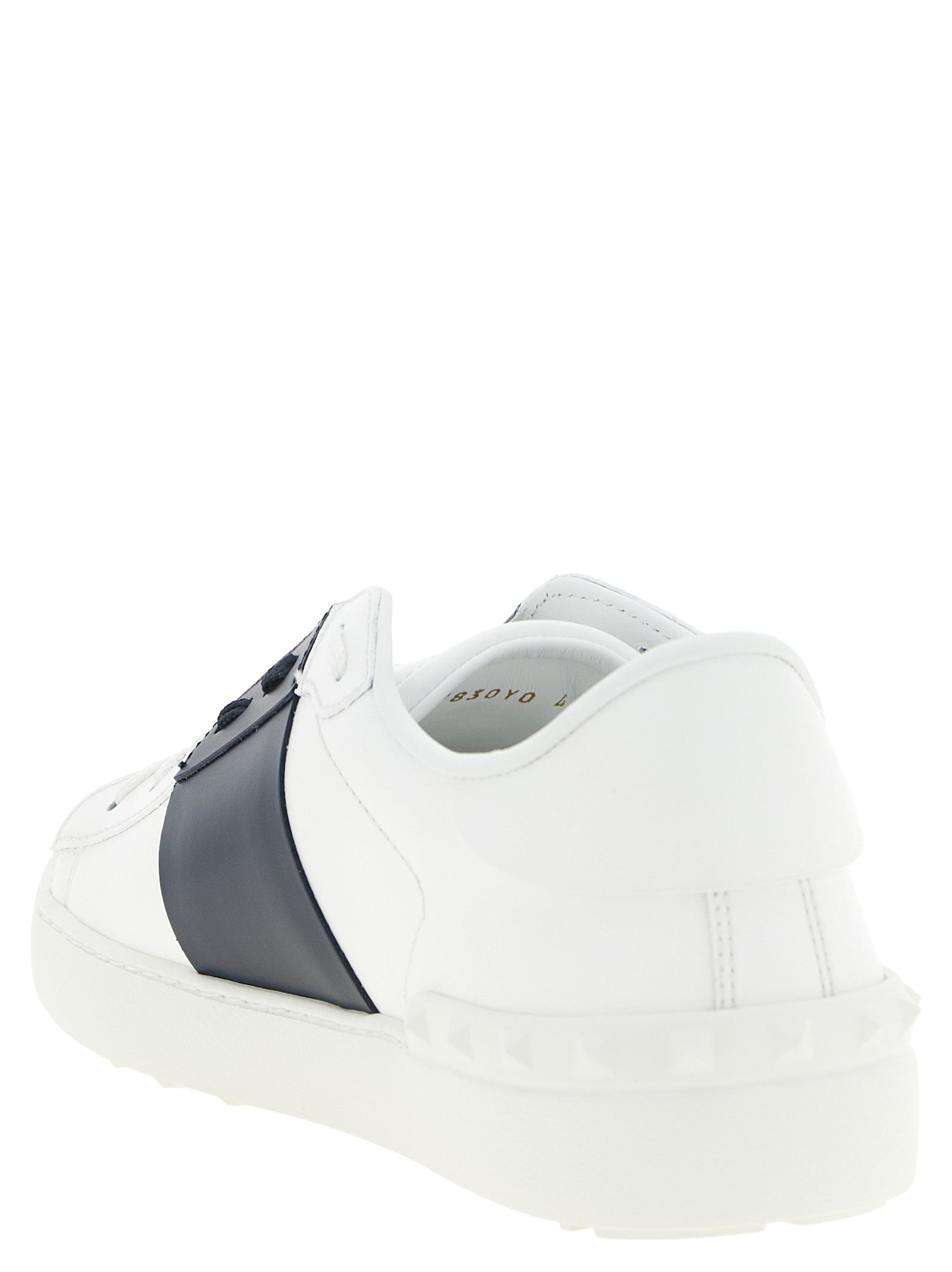 Blue Calfskin Low Top Sneakers