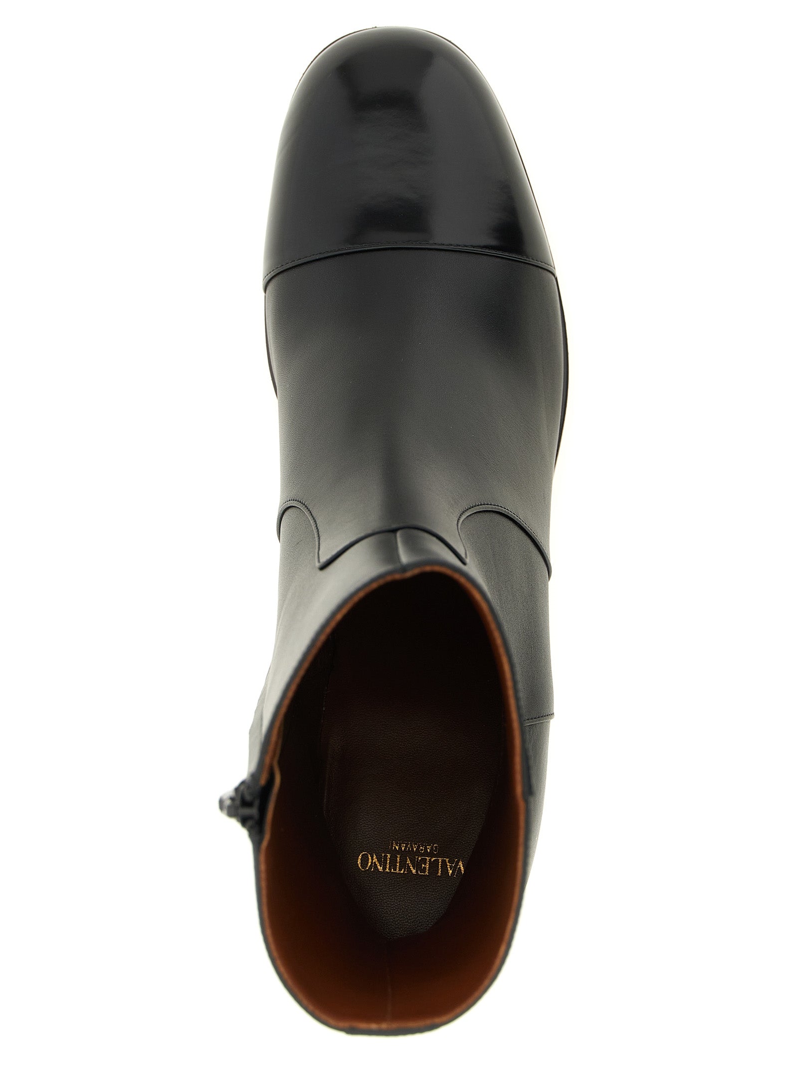 Black Calfskin Ankle Boots