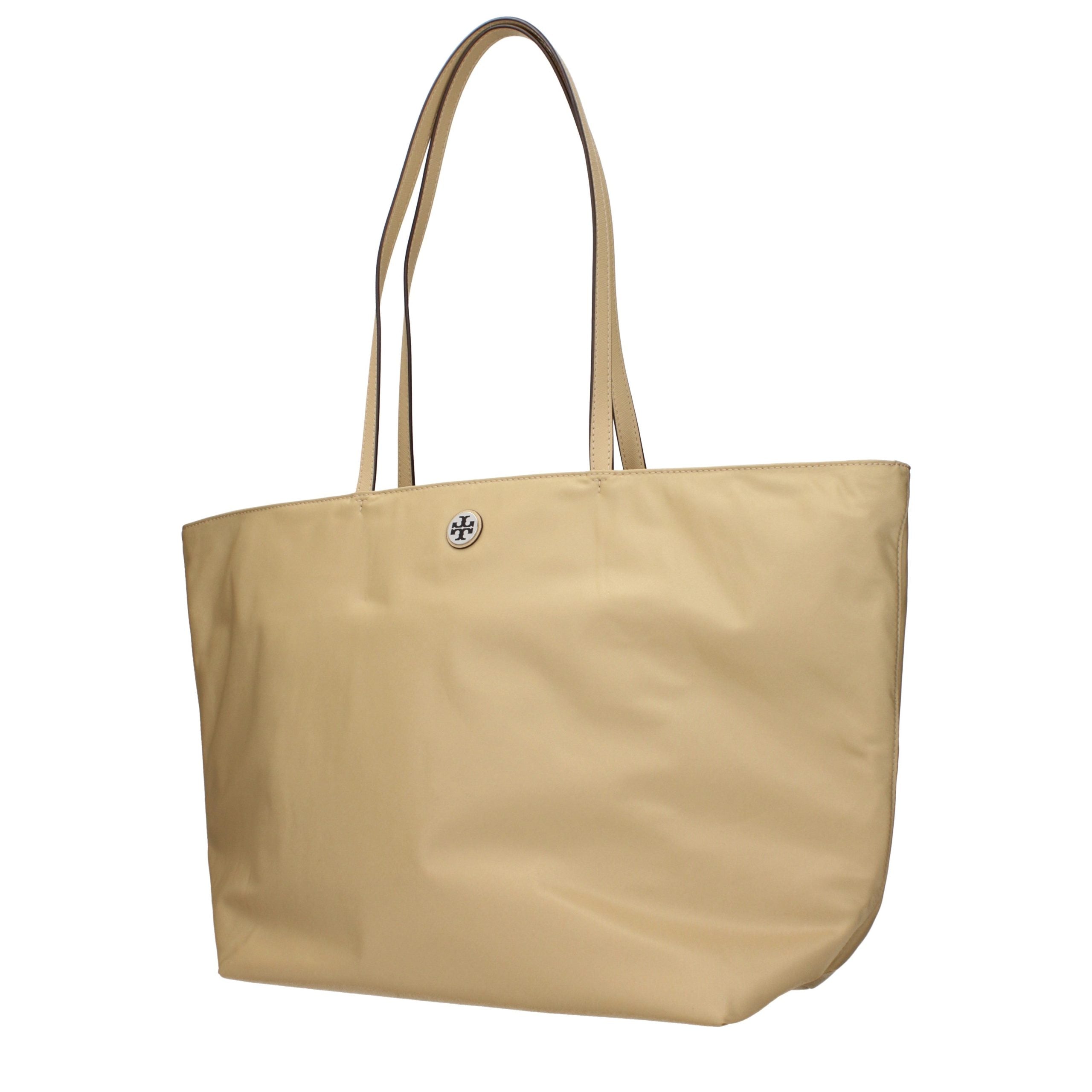 Beige Fabric Shoulder Bag
