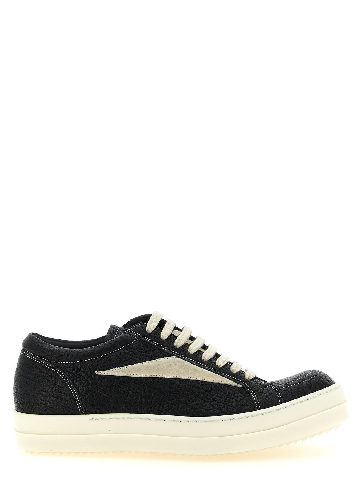 Bicolor Lamb Leather Low Top Sneakers