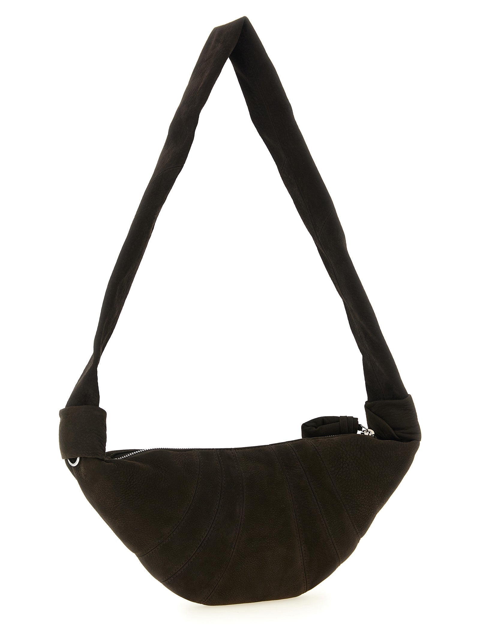 Brown Lamb Leather Shoulder Bag