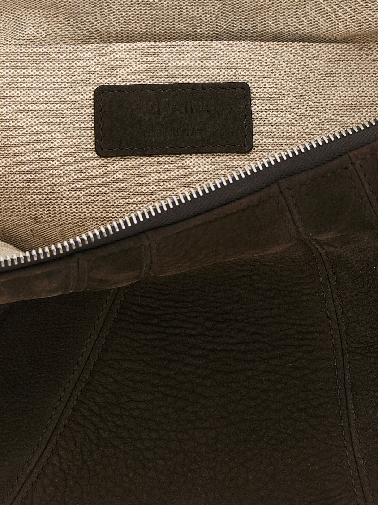 Brown Lamb Leather Shoulder Bag