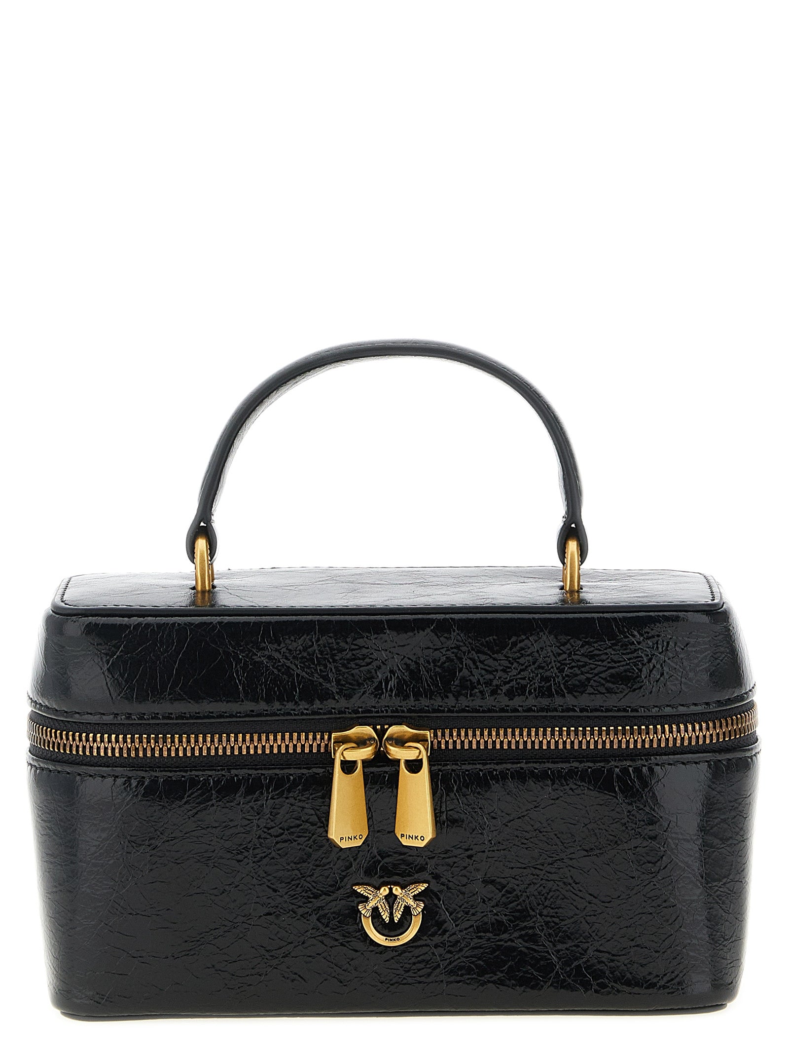 Black Calfskin Crossbody Bag