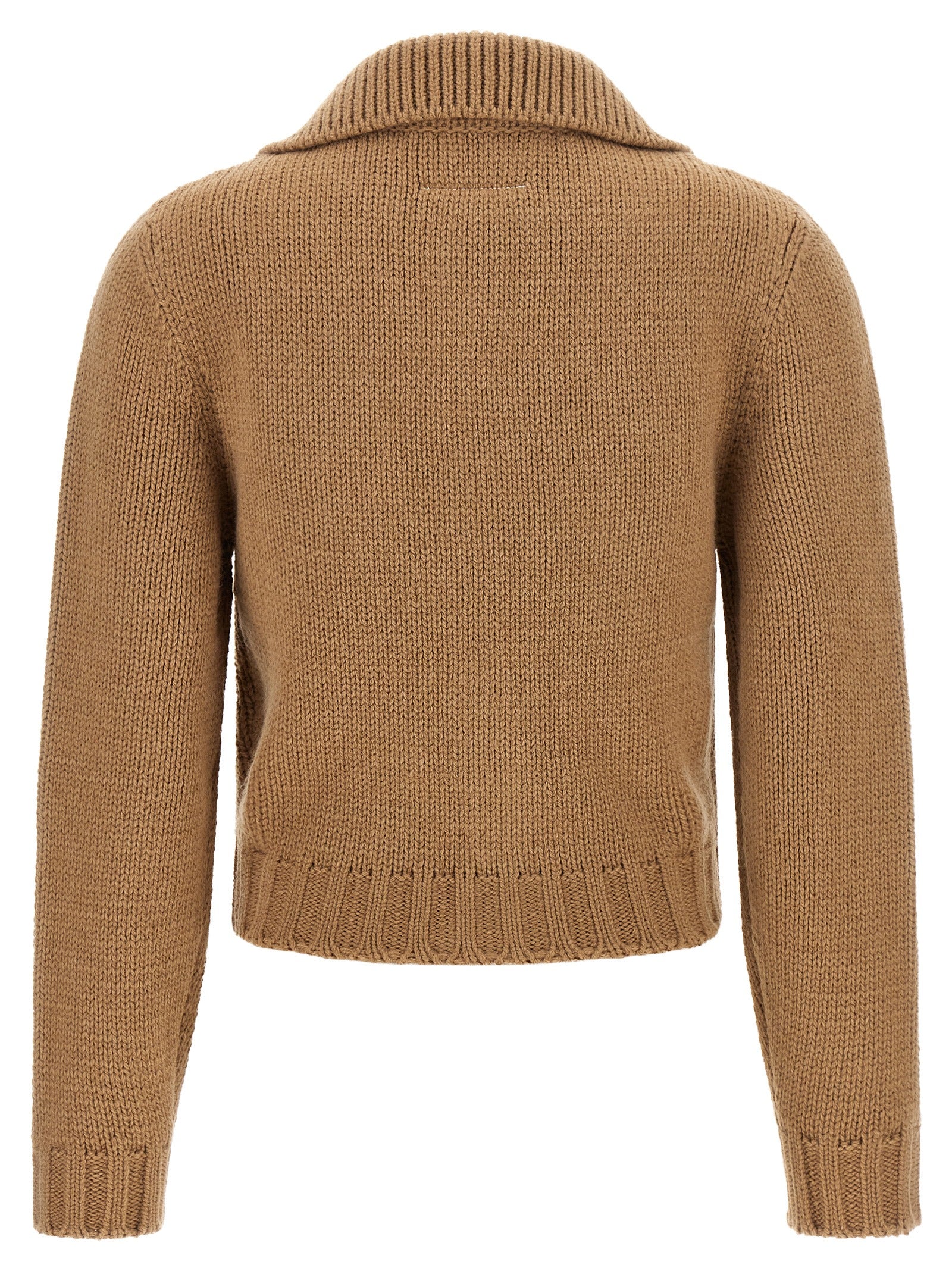 Beige Wool Cardigan