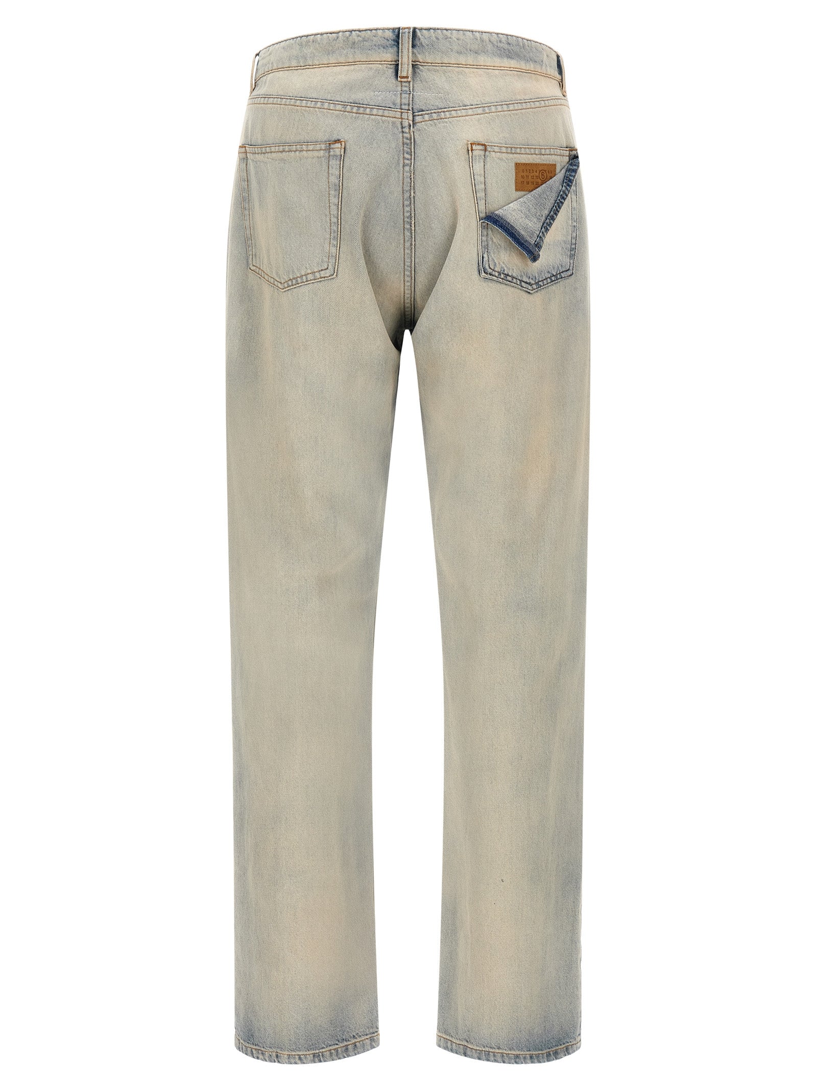 Blue Cotton Relaxed Fit Jeans