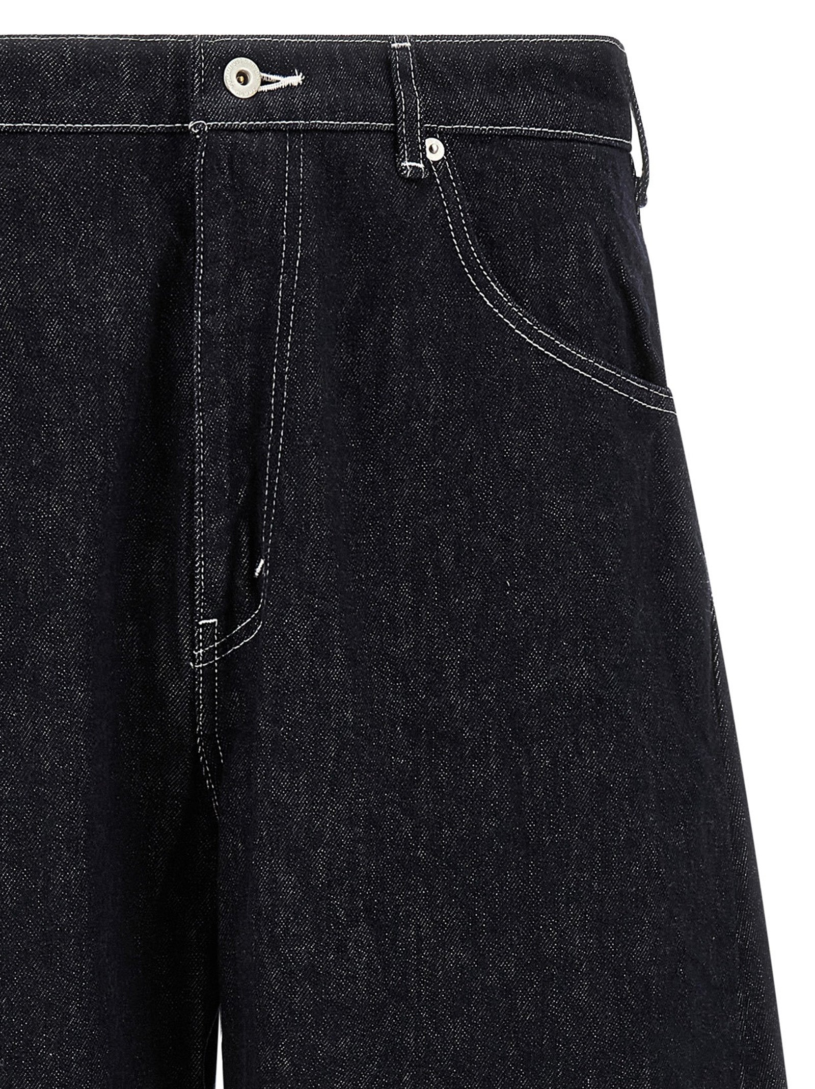 Blue Cotton Jeans Denim