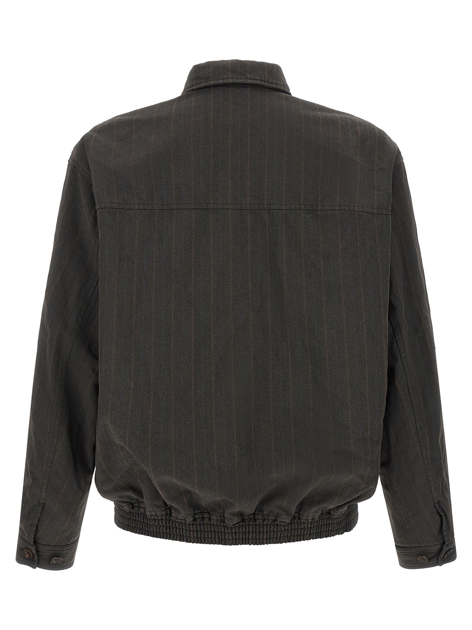 Brown Polyester Bomber