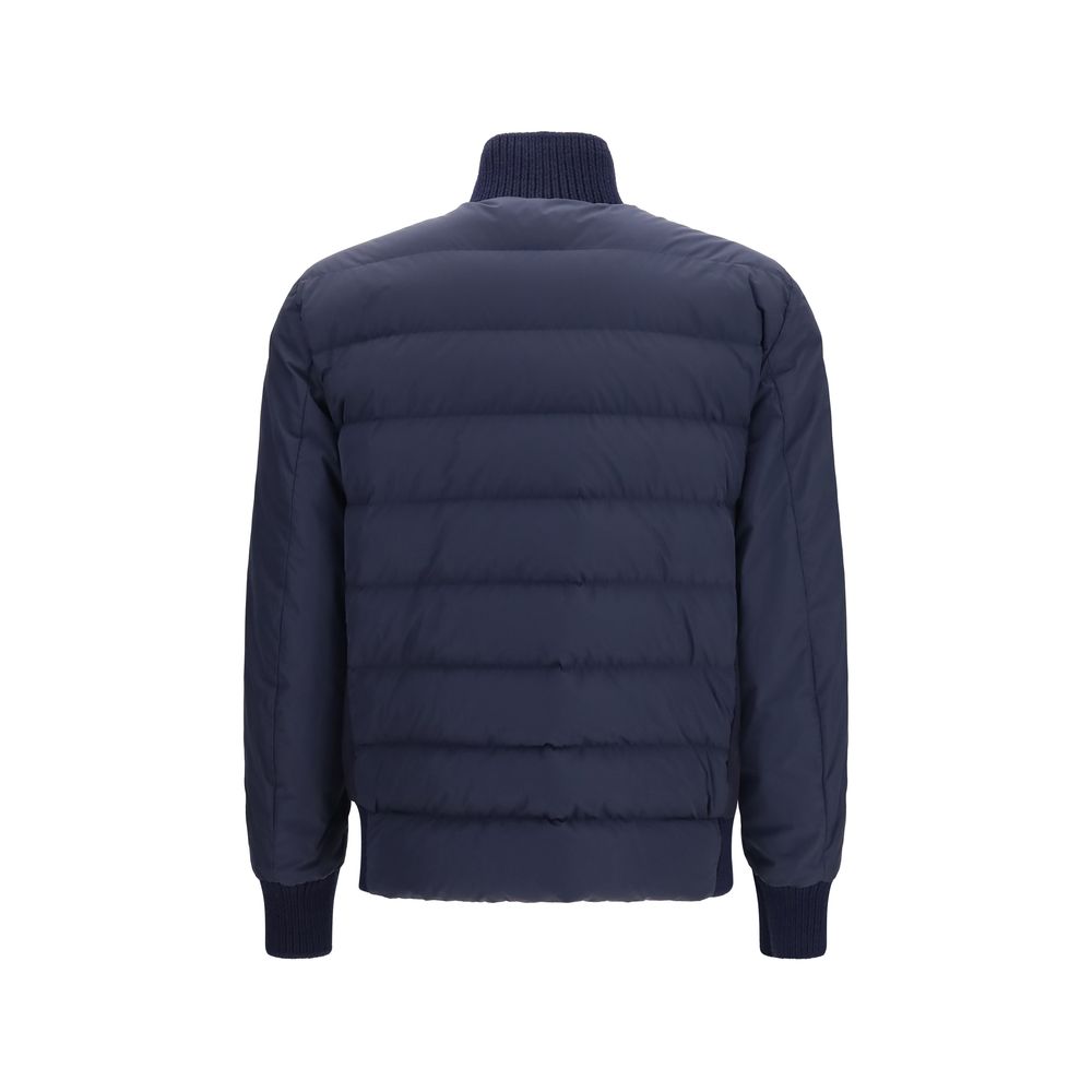 Blue Wool Oves Aries Full-Length Jacket