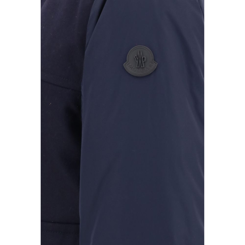 Blue Wool Oves Aries Full-Length Jacket