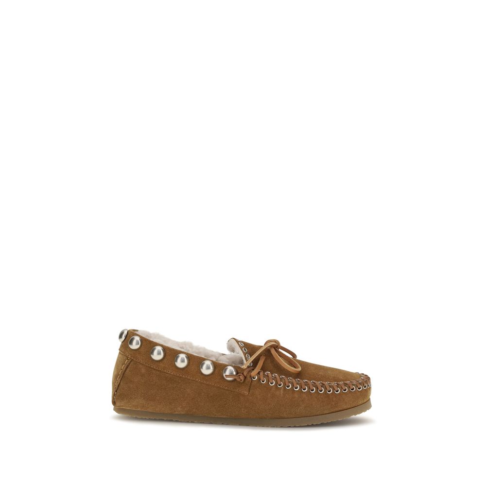 Brown Calf Leather Bos Taurus Moccassin