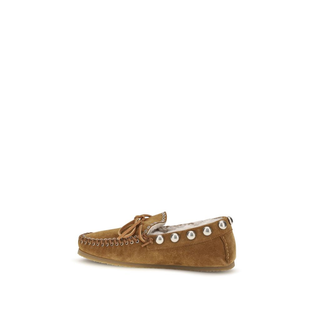 Brown Calf Leather Bos Taurus Moccassin