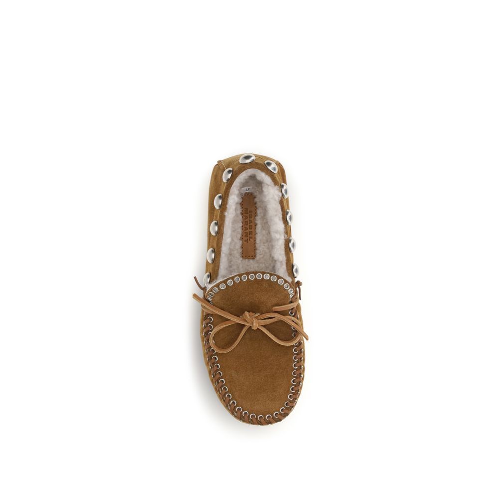 Brown Calf Leather Bos Taurus Moccassin