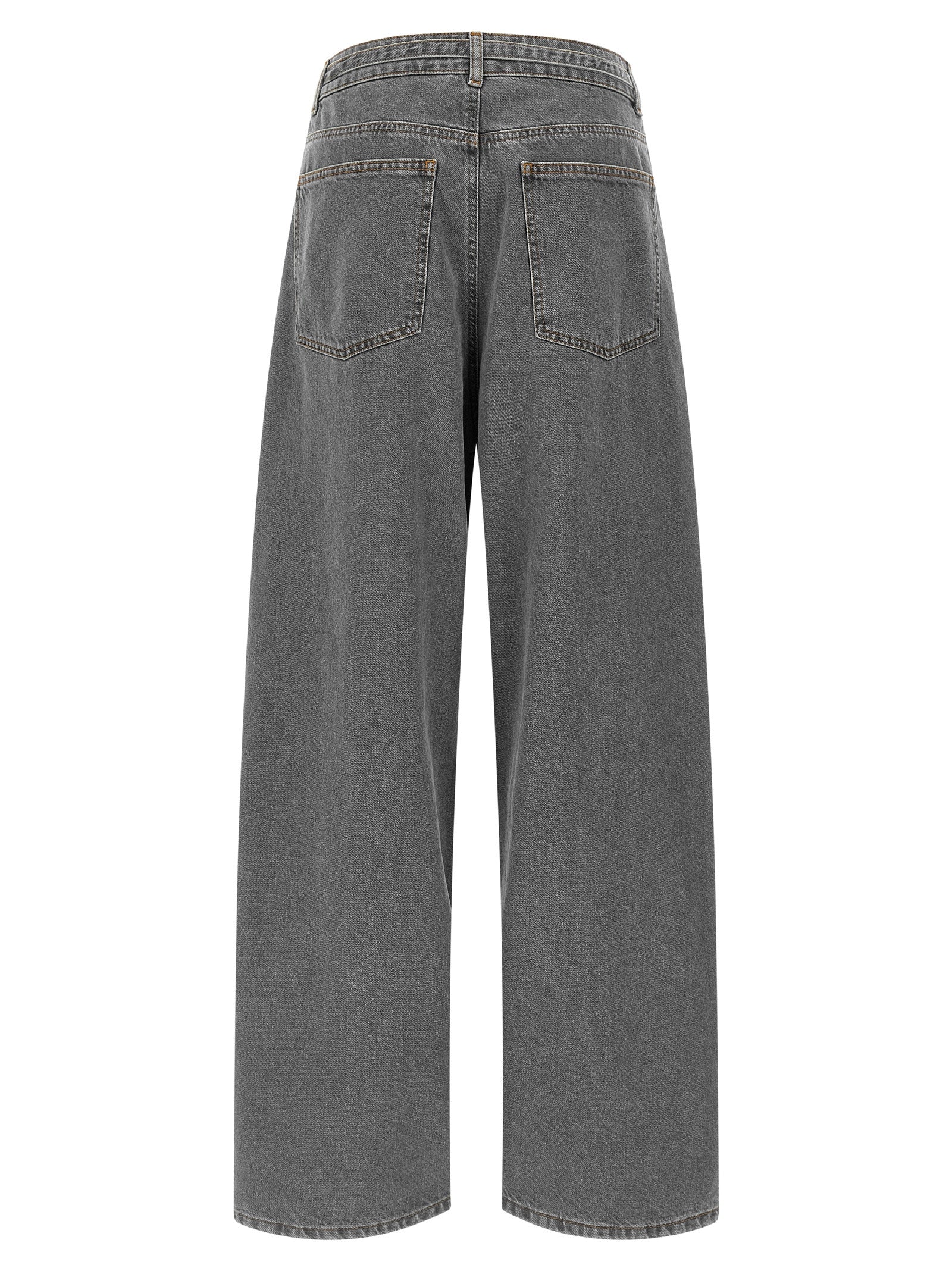 Gray Cotton Jeans Denim
