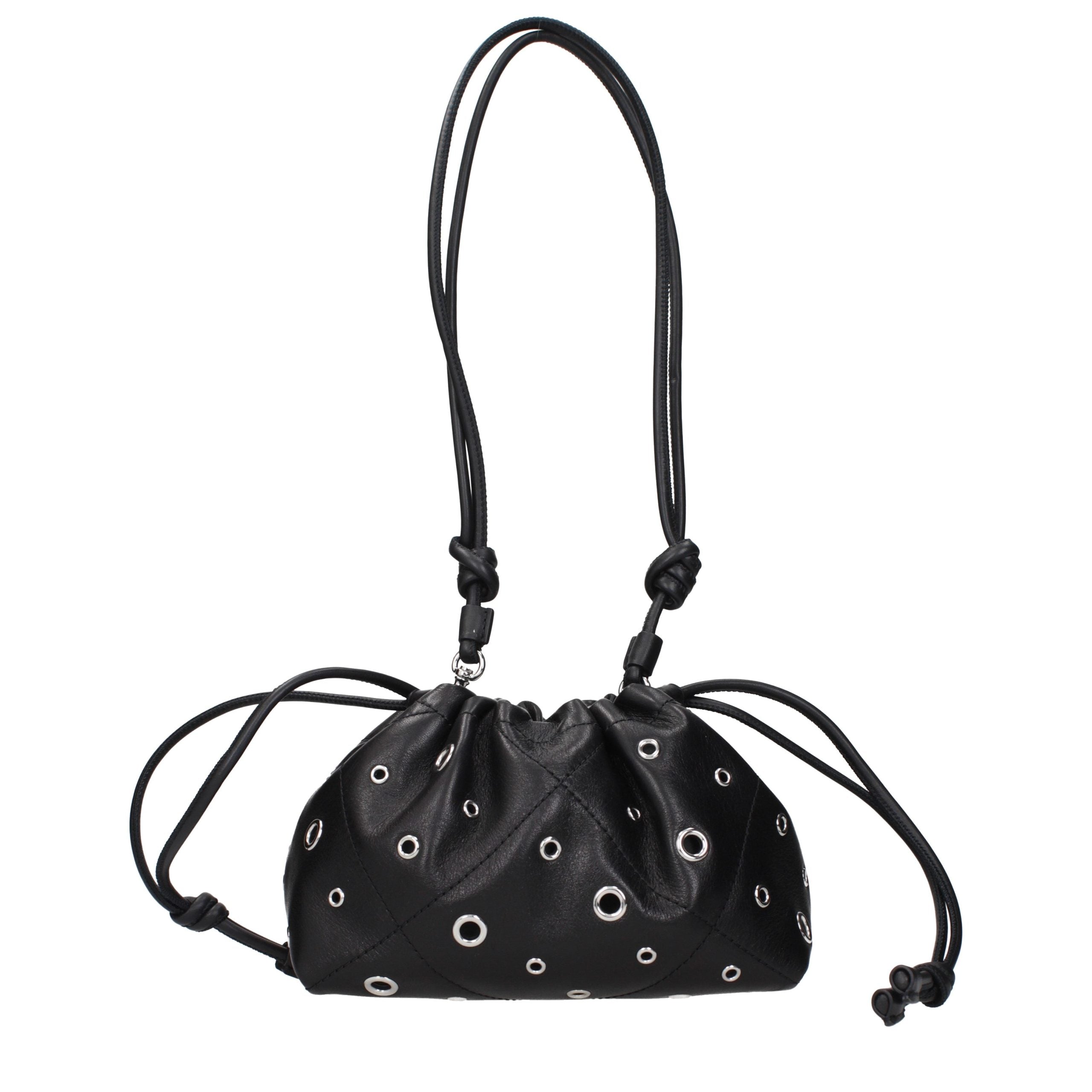 Black Leather Shoulder Bag