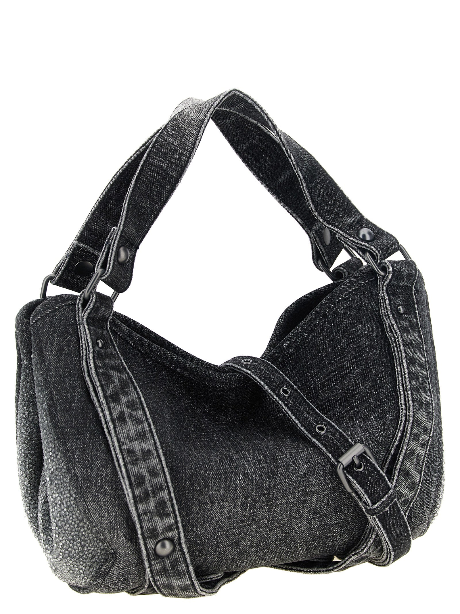 Black Cotton Handbag