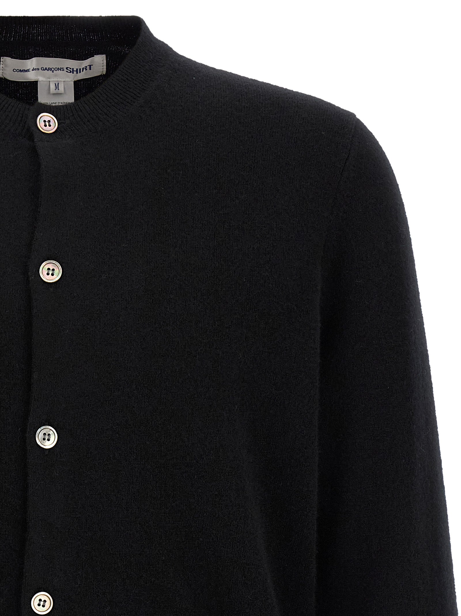 Black Wool Cardigan