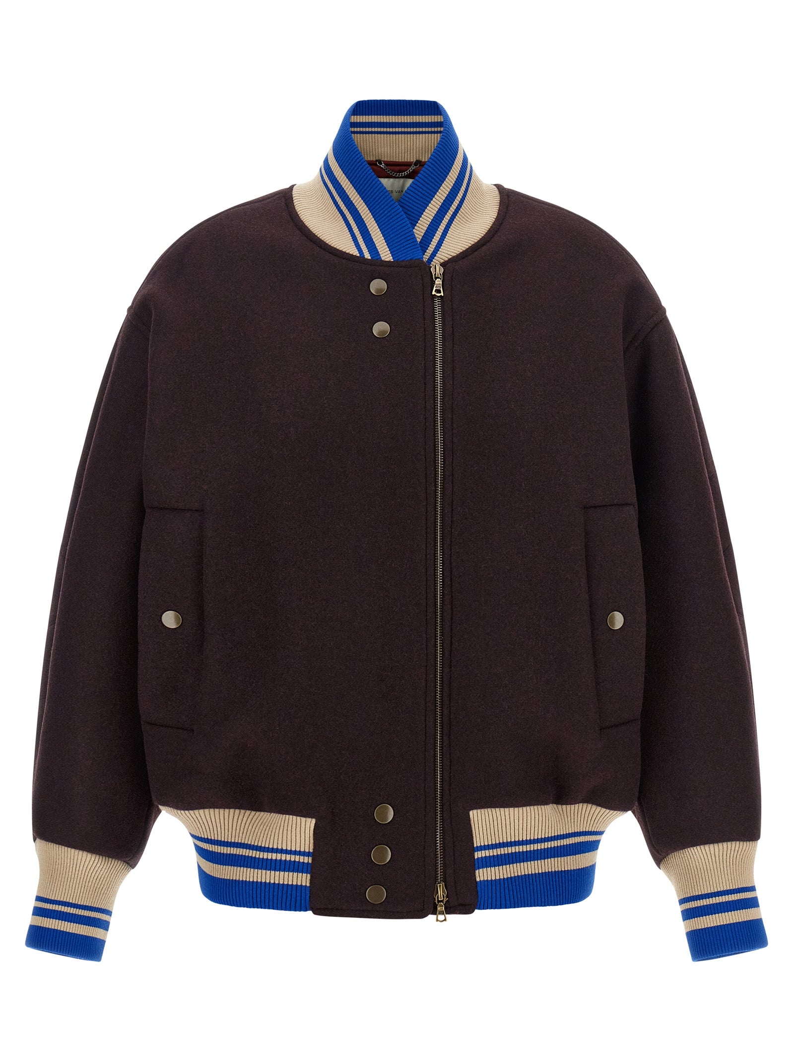 Purple Wool Bomber