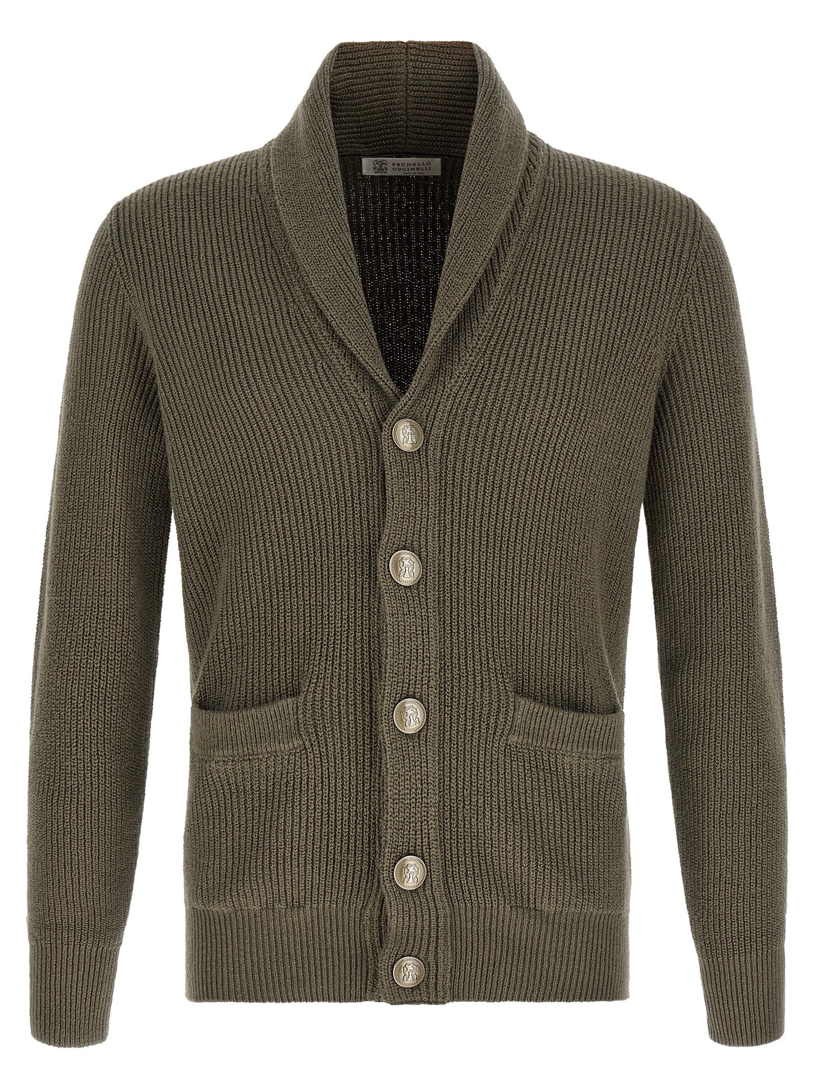 Bicolor Cotton Cardigan