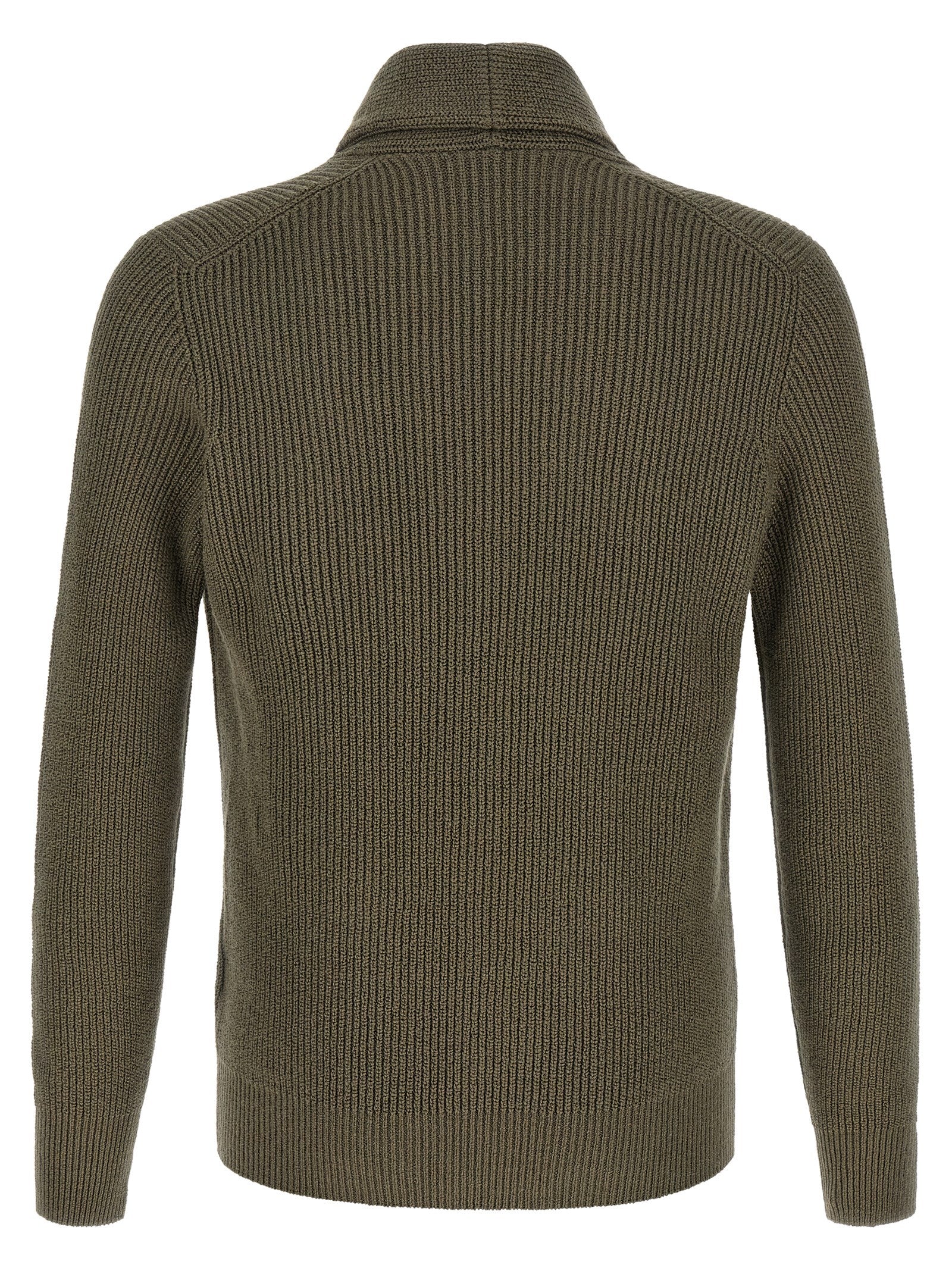 Bicolor Cotton Cardigan