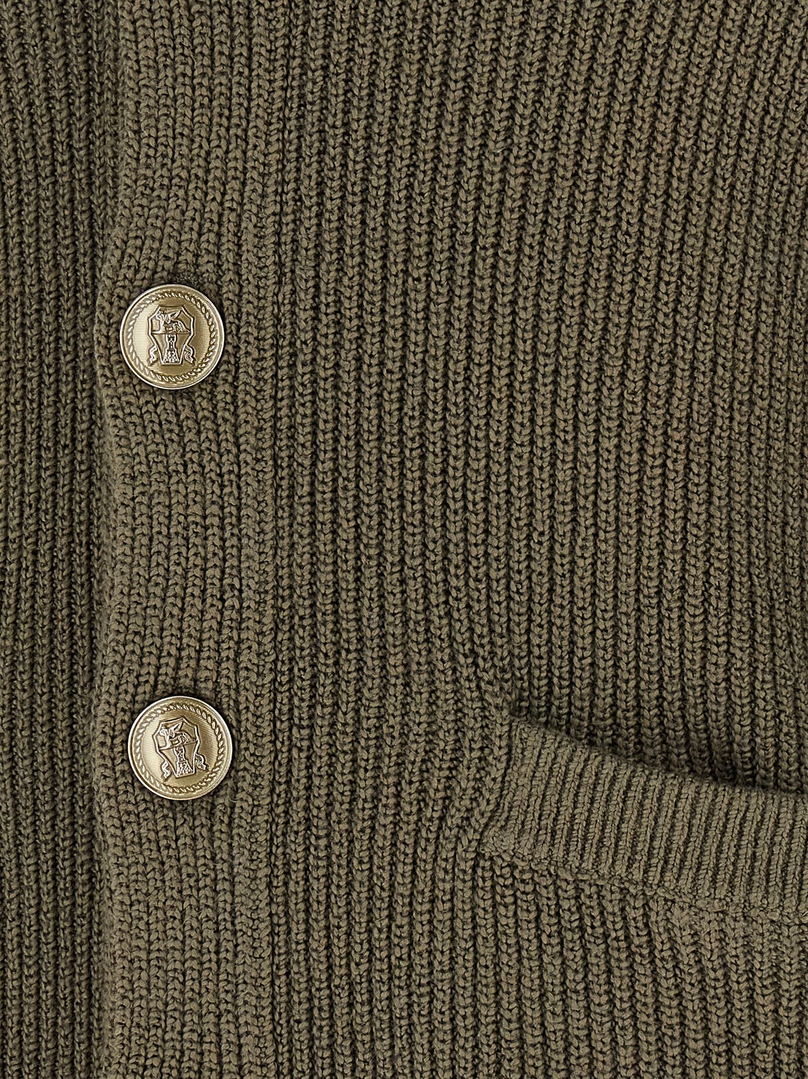 Bicolor Cotton Cardigan