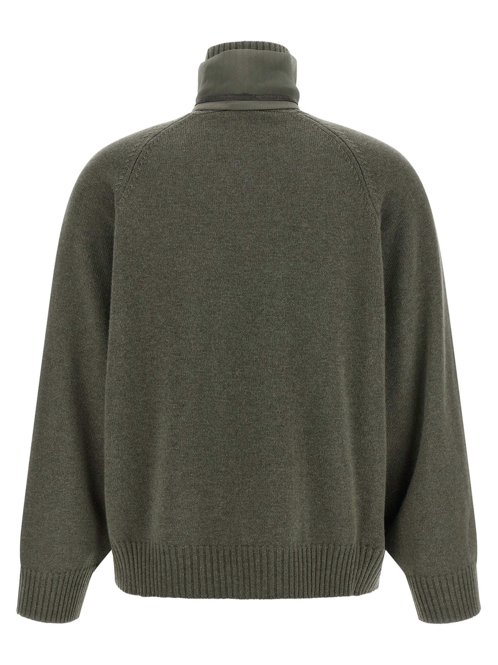 Bicolor Cashmere Cardigan