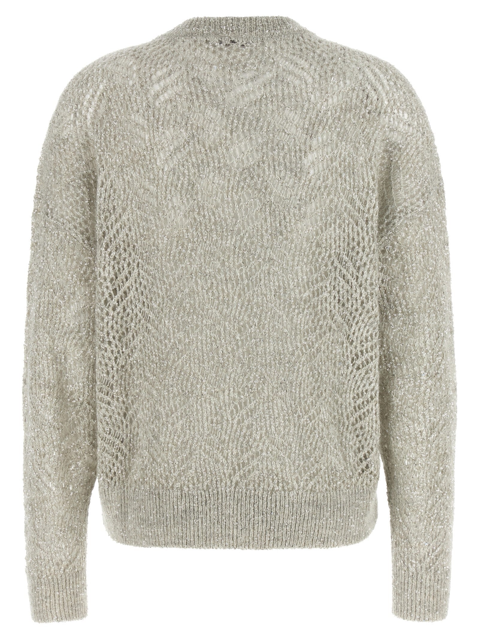 Gray Polyamide Cardigan