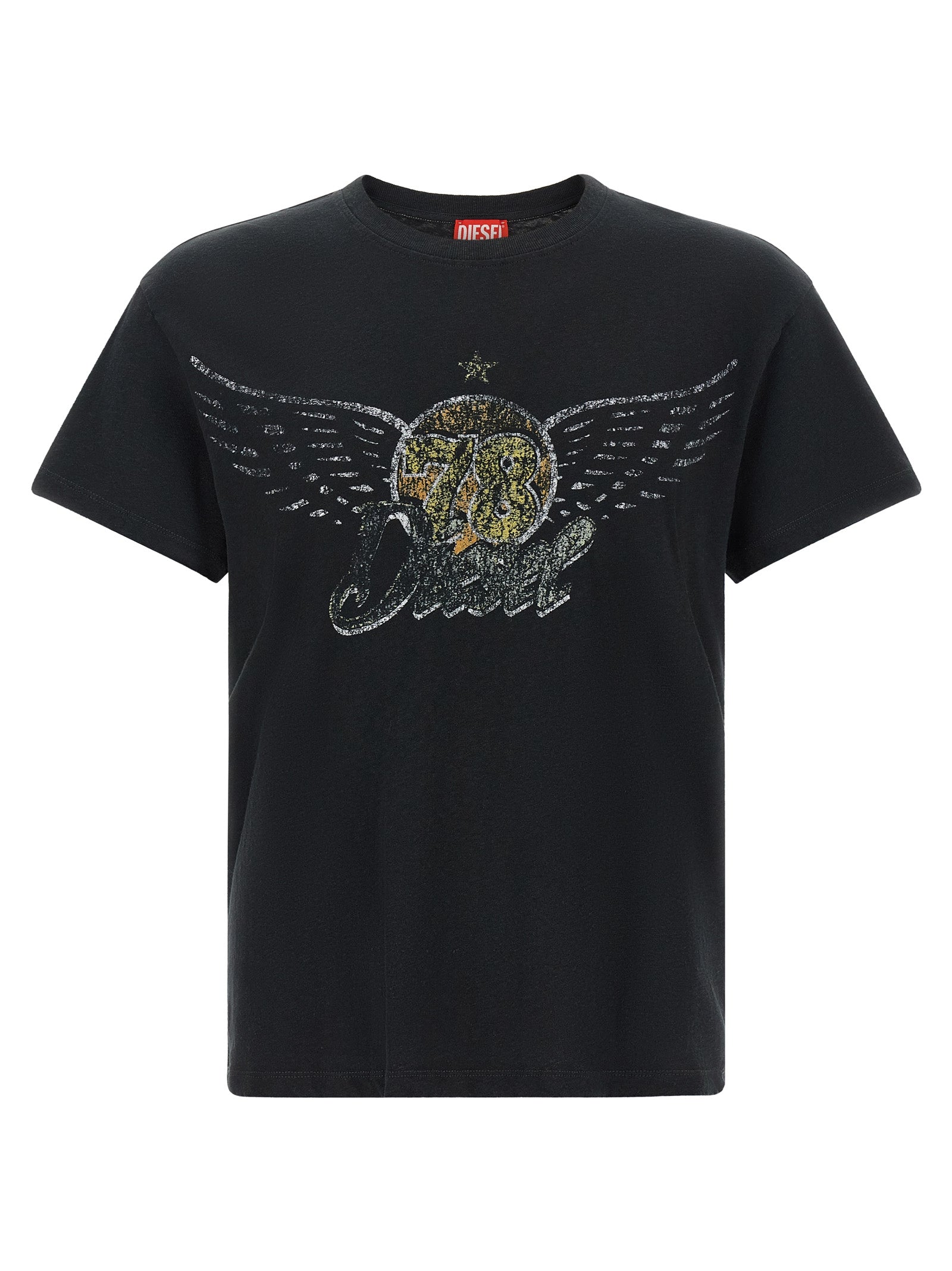 Black Cotton T-Shirt