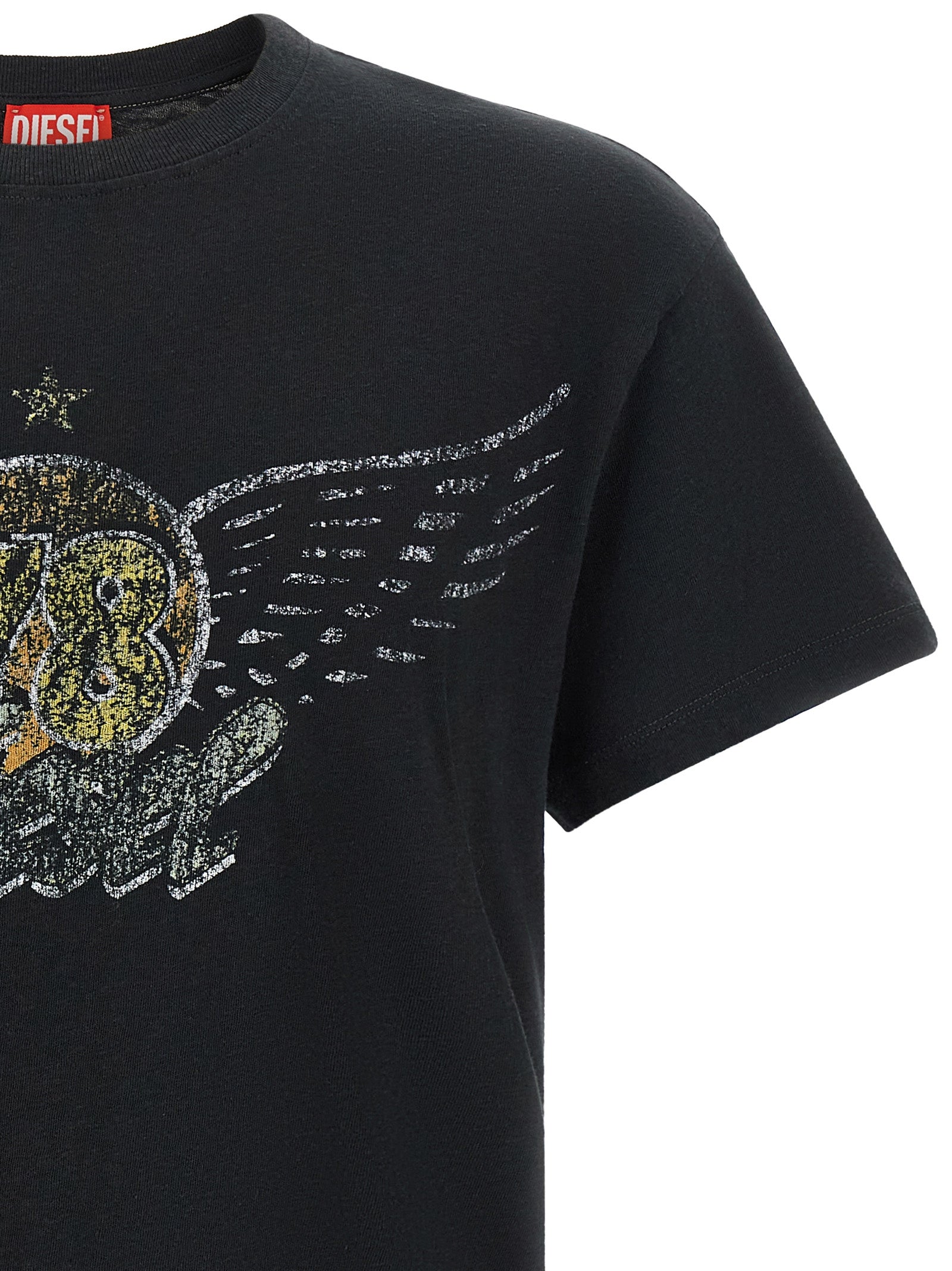 Black Cotton T-Shirt
