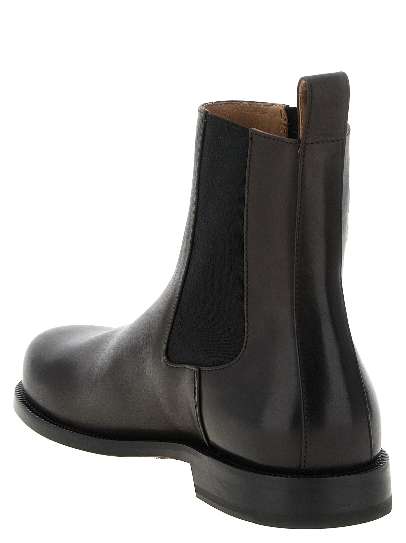 Brown Calfskin Chelsea Boots