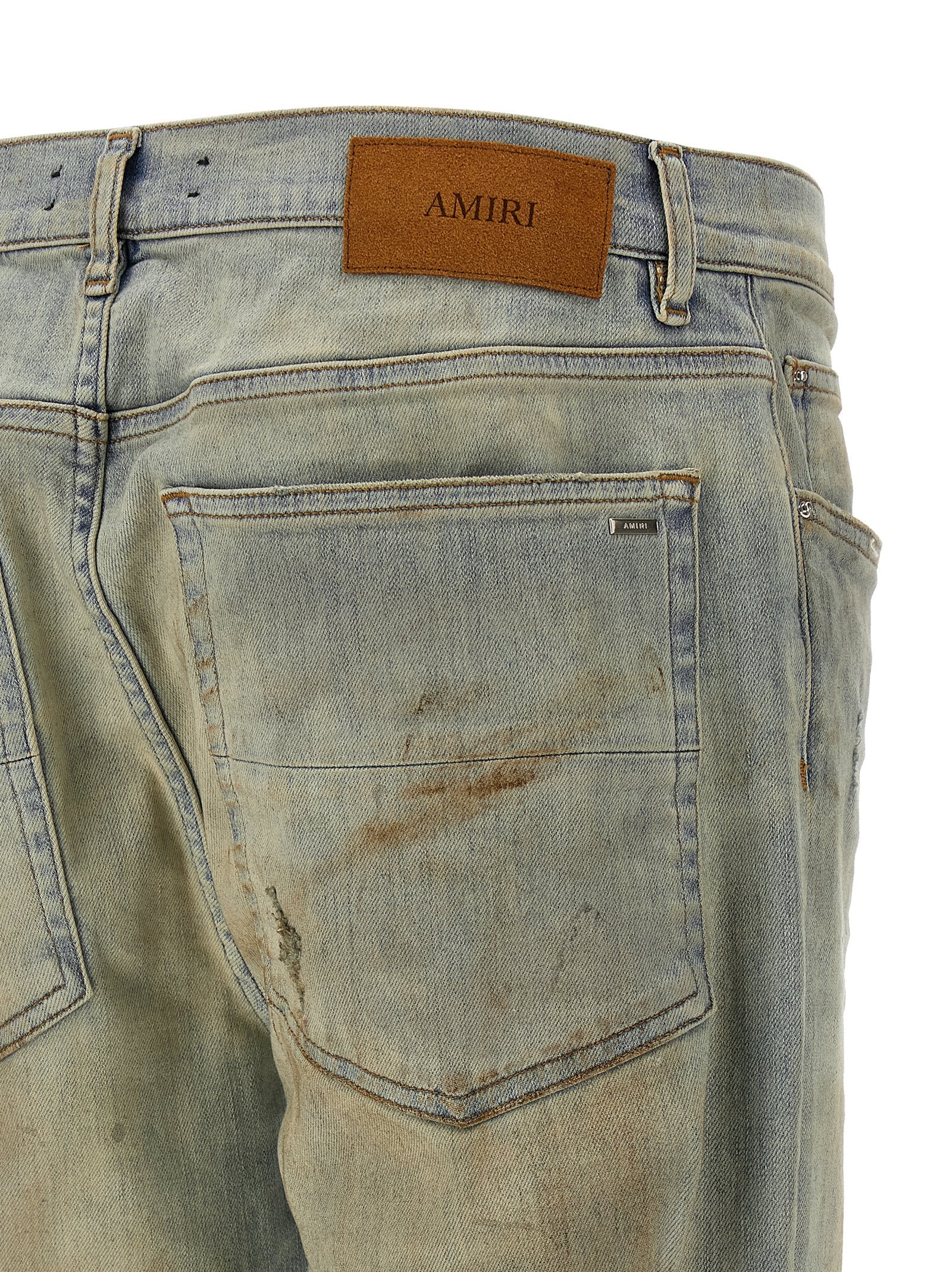 Beige Cotton Jeans Denim