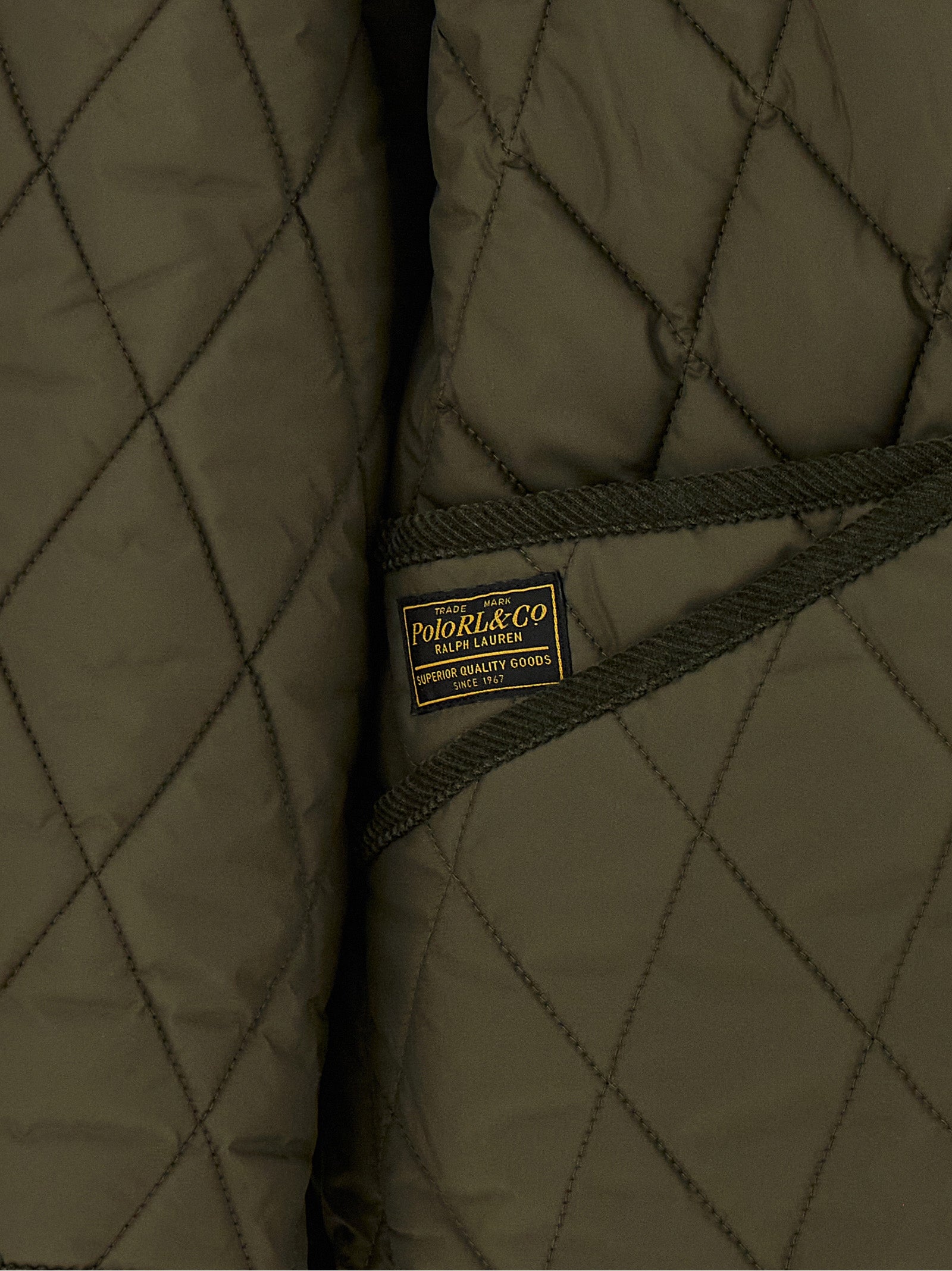 Bicolor Polyester Full-Length Jacket