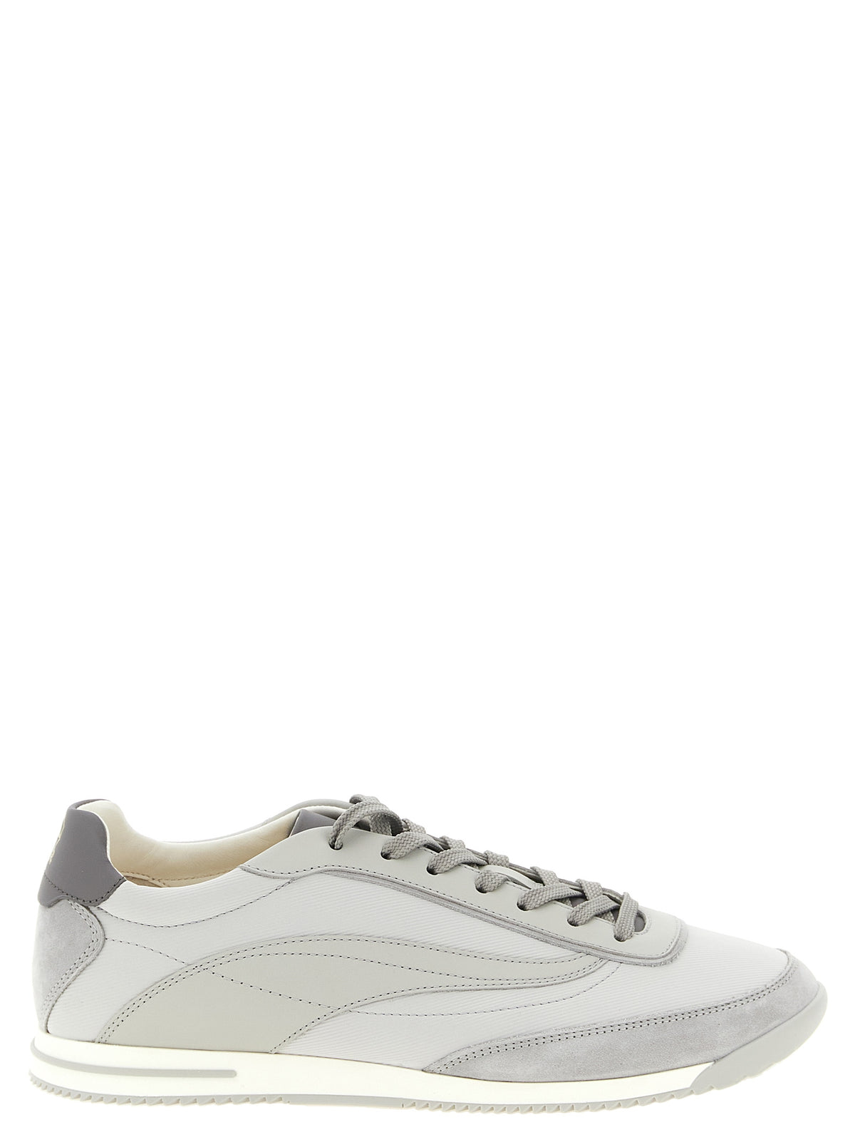 Gray Polyethylene Low Top Sneakers