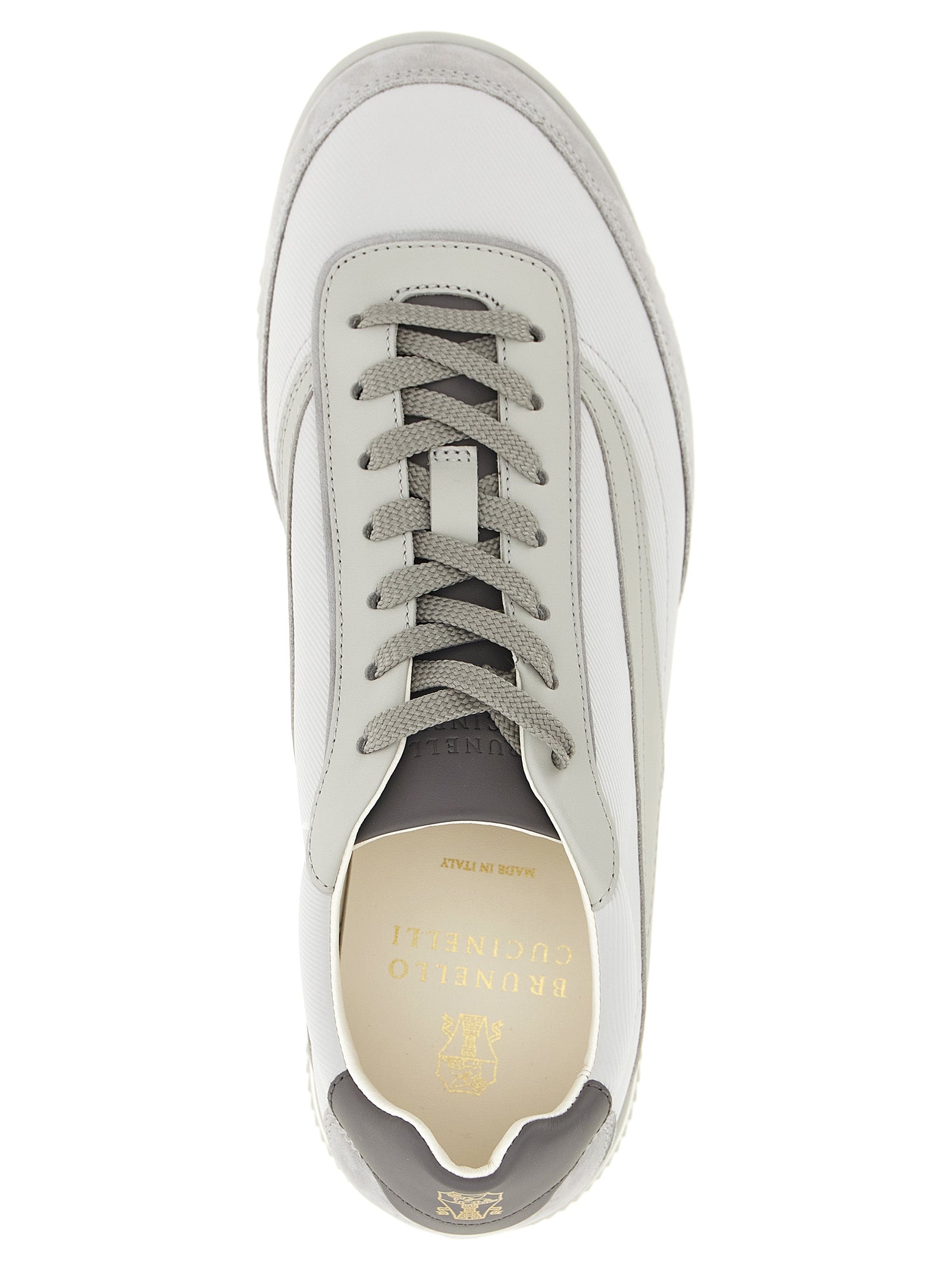 Gray Polyethylene Low Top Sneakers